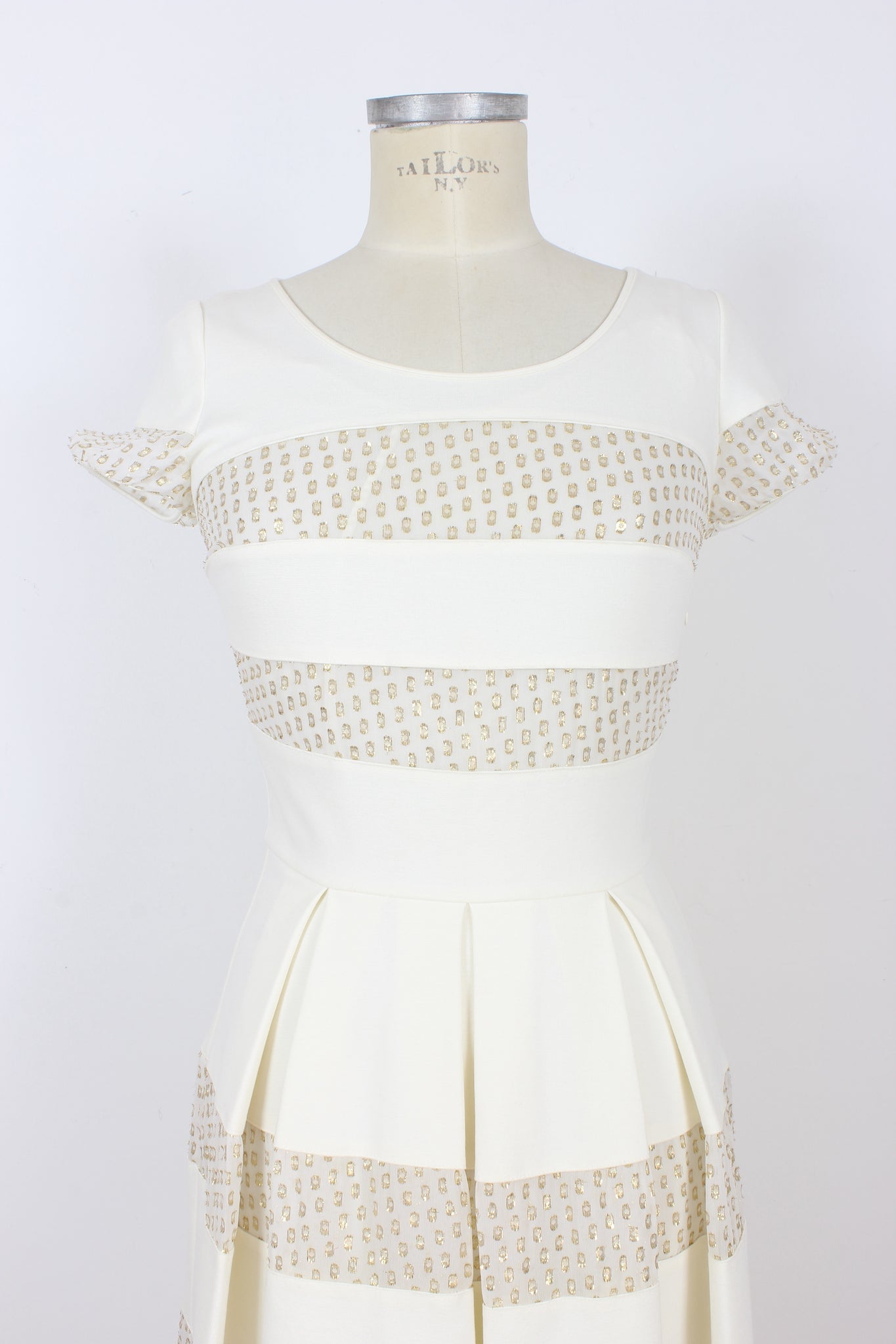 Blumarine White Silk Short Dress 2000s