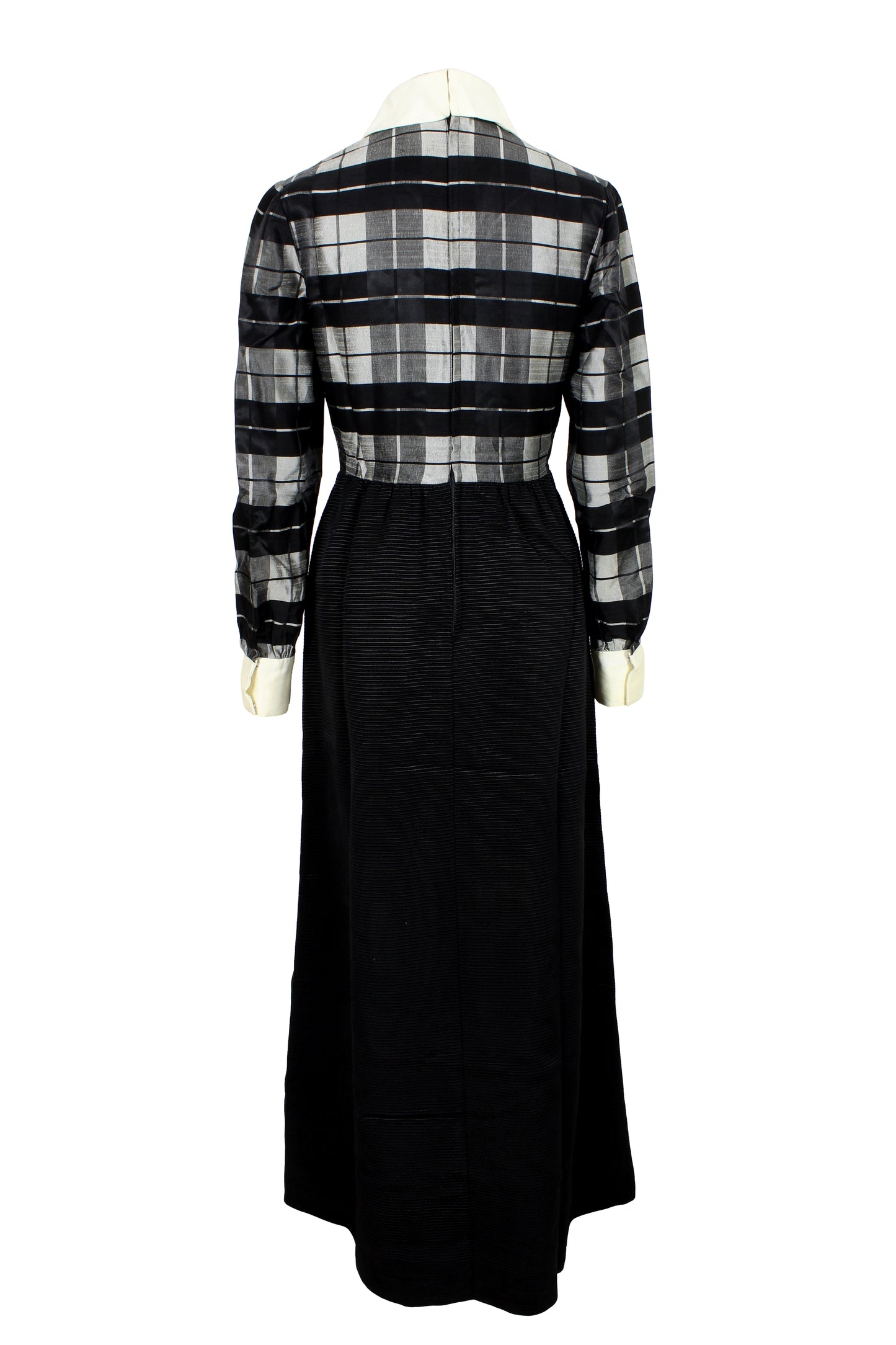 Jean Varon Black Long Dress Vintage 1970s
