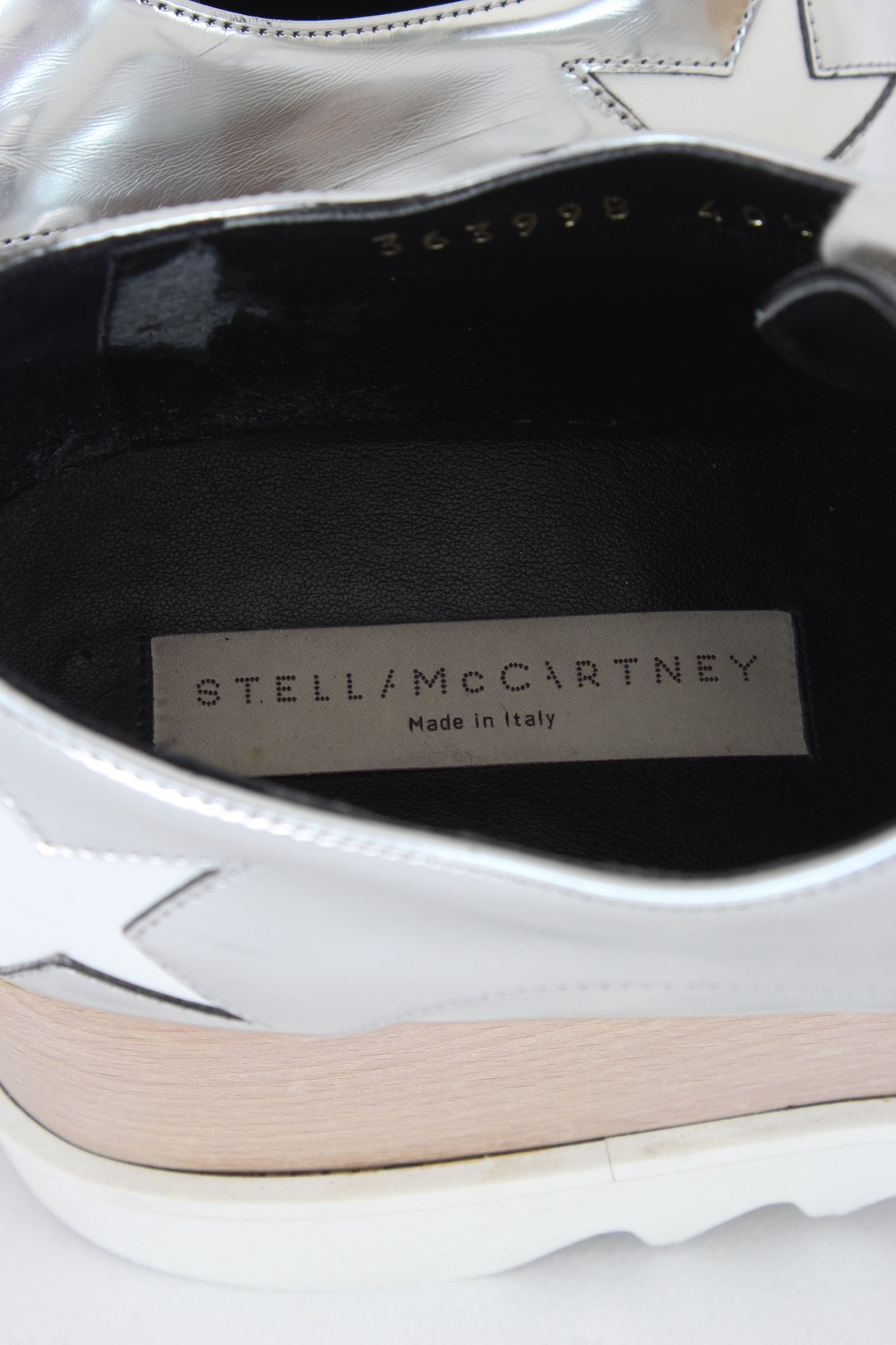 Stella McCartney Scarpe Sneakers Elyse Pelle Argento Anni 2020