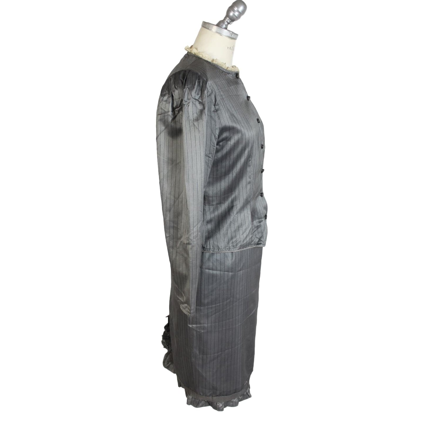 E E Milano Silk Vintage Grey Dress