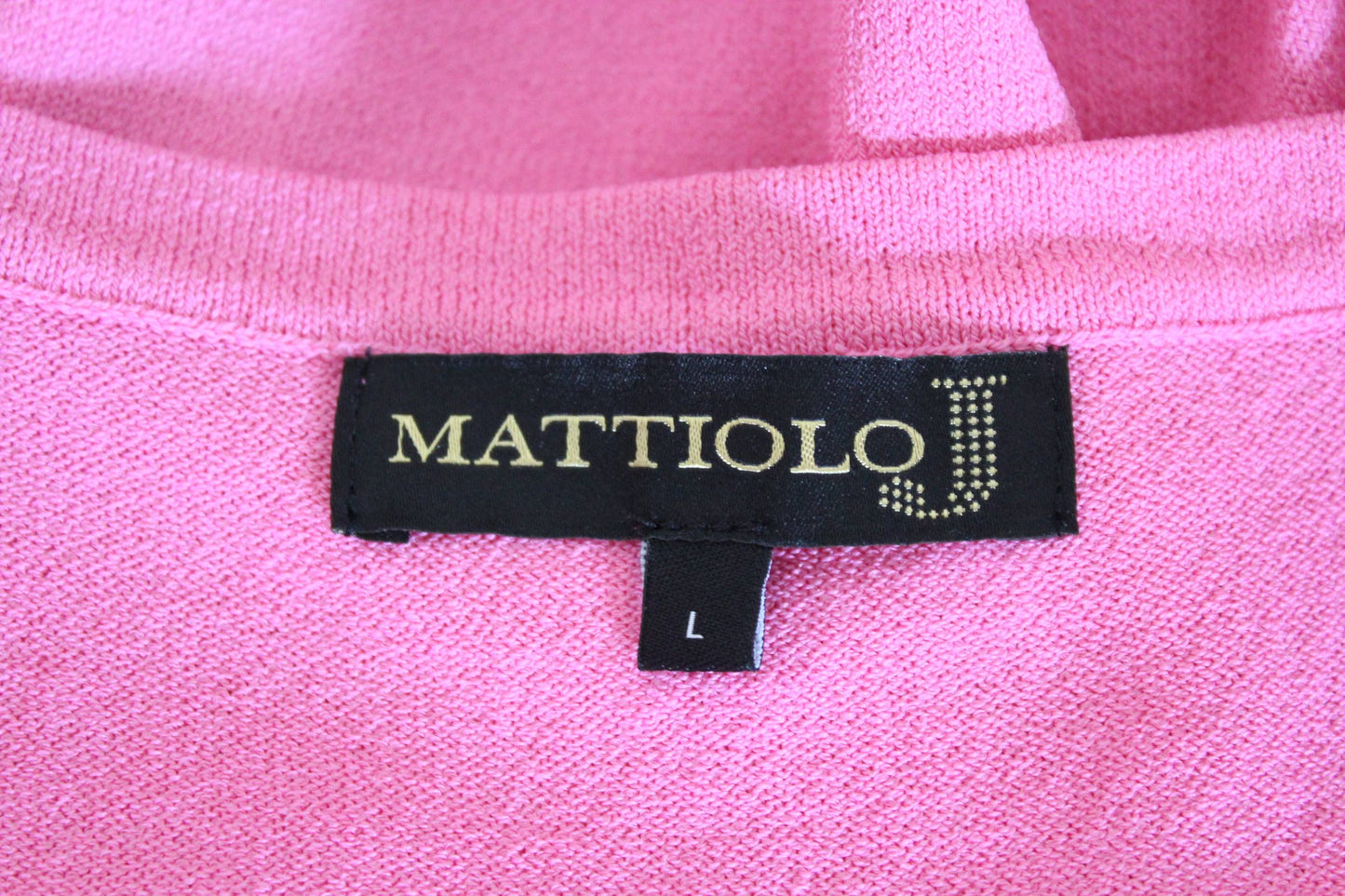 Gai Mattiolo Maglia Elegante Vintage Top Perline Rosa