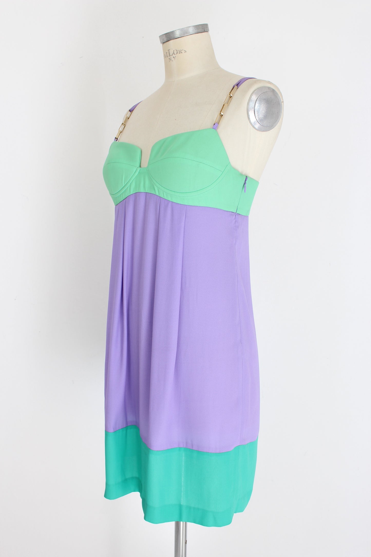 Cavalli Elegant Purple Violet Sheath Dress