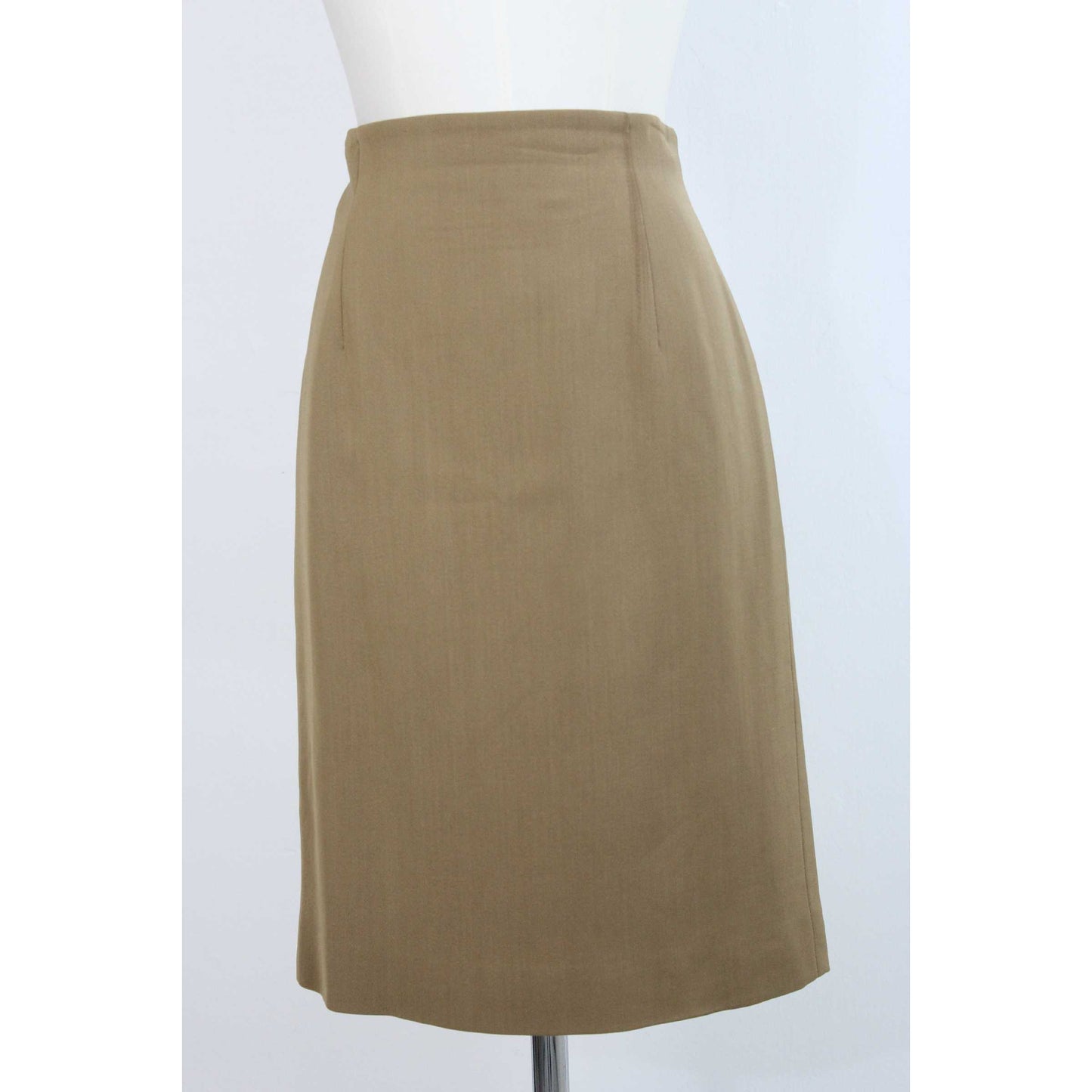 Jil Sander Vintage Cashmere Beige Suit Skirt