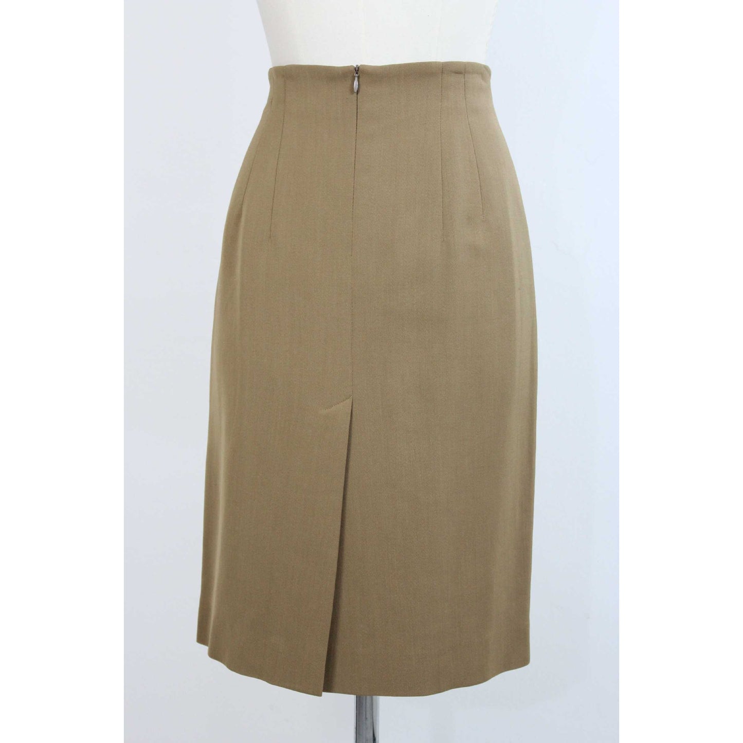 Jil Sander Vintage Cashmere Beige Suit Skirt