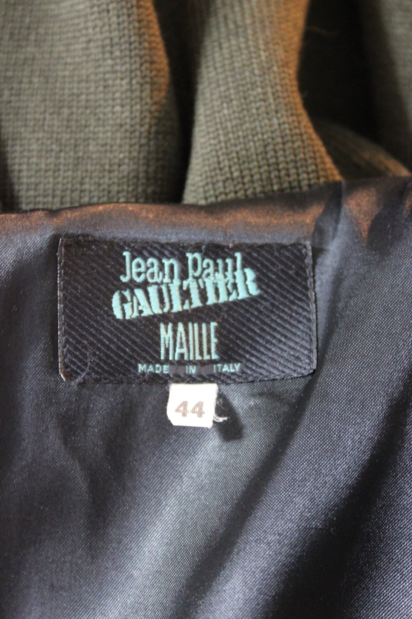 Jean Paul Gaultier Giacca Vintage Lana Verde