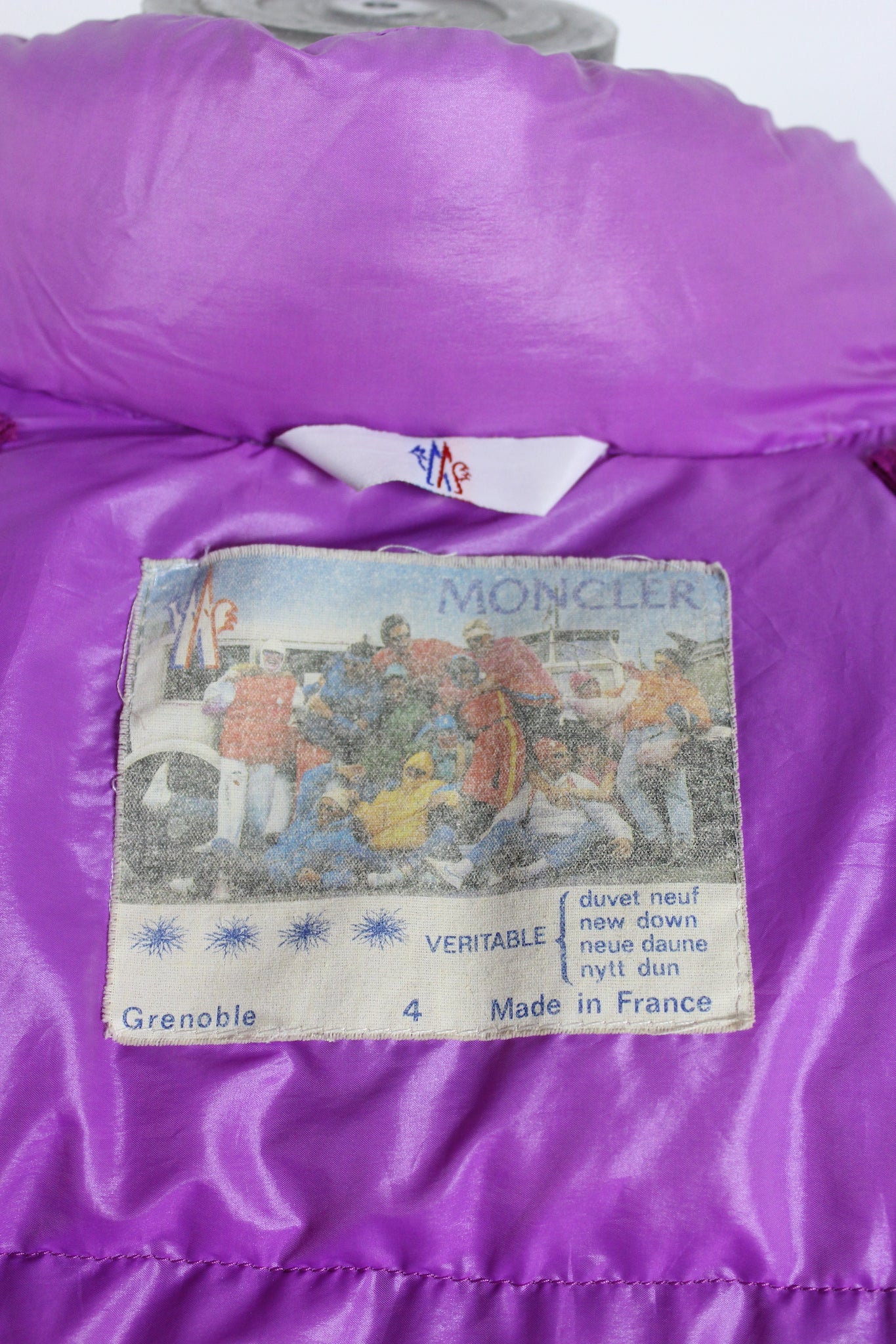 Moncler Vintage Grenoble Pink Goose Down Jacket 1980s