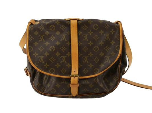 Louis Vuitton Saumur 30 Brown Leather Shoulder Bag