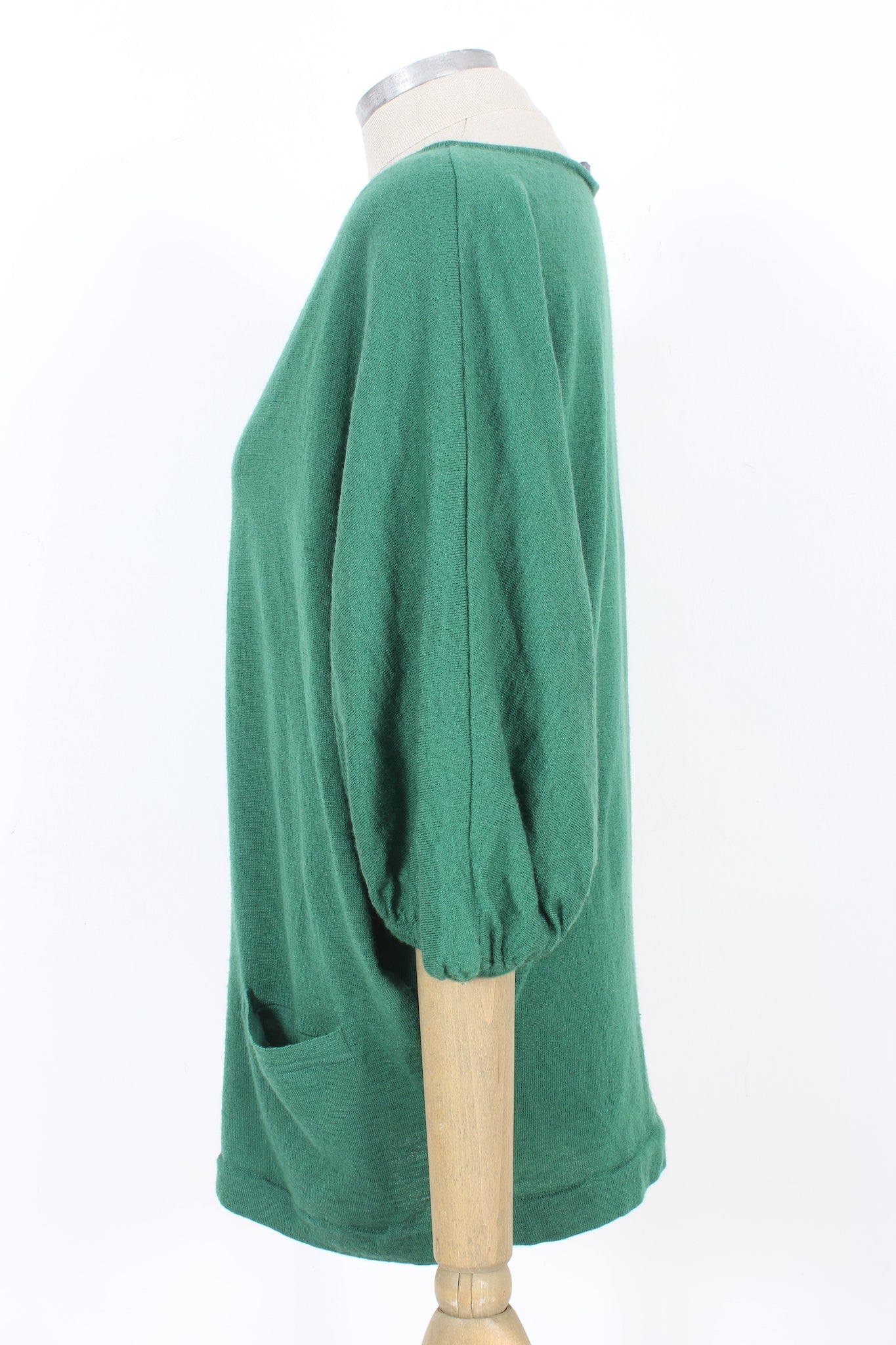Alberta Ferretti Wool Green Casual Sweater 2000s