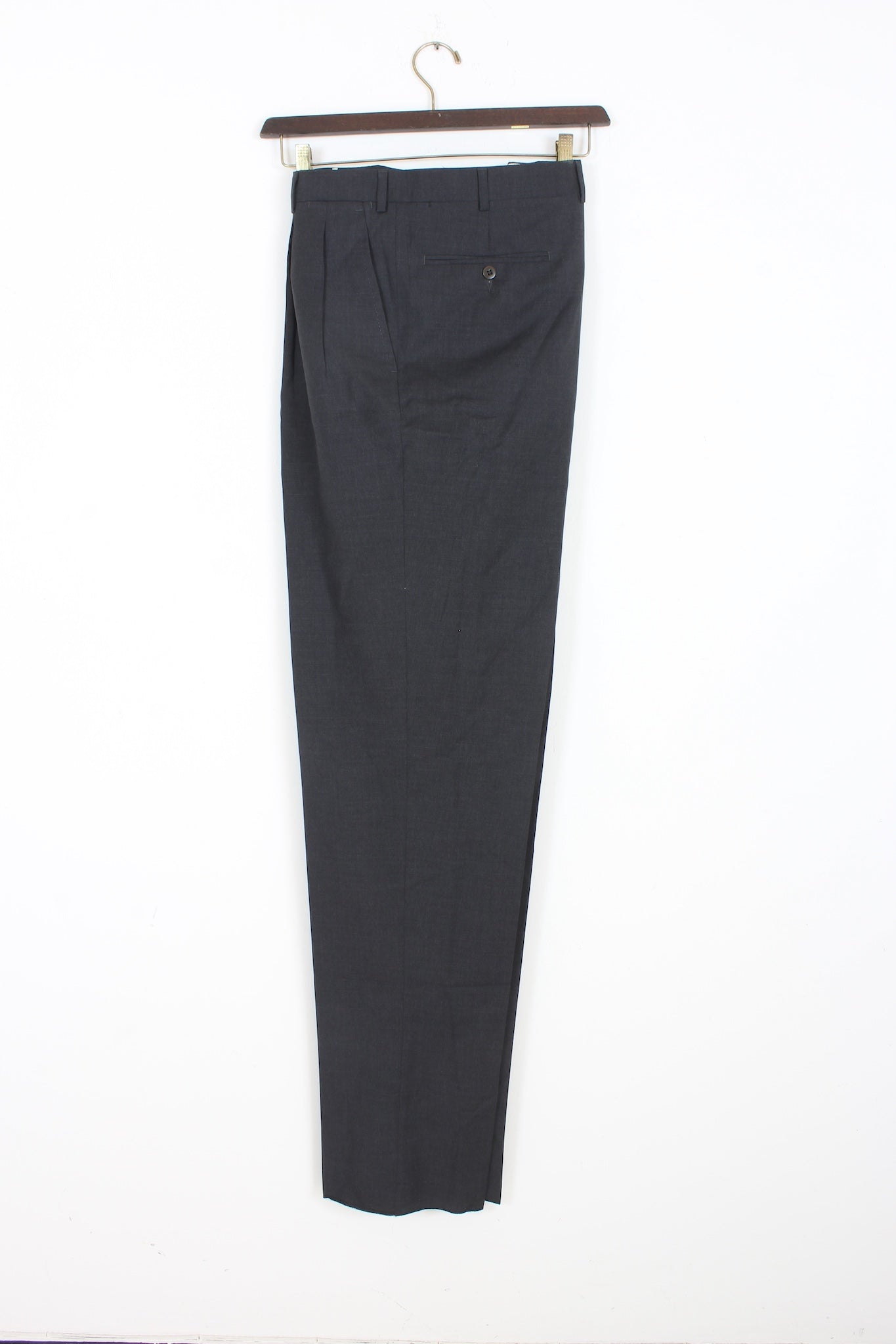 Burberry Grey Classic Trousers Vintage 90s