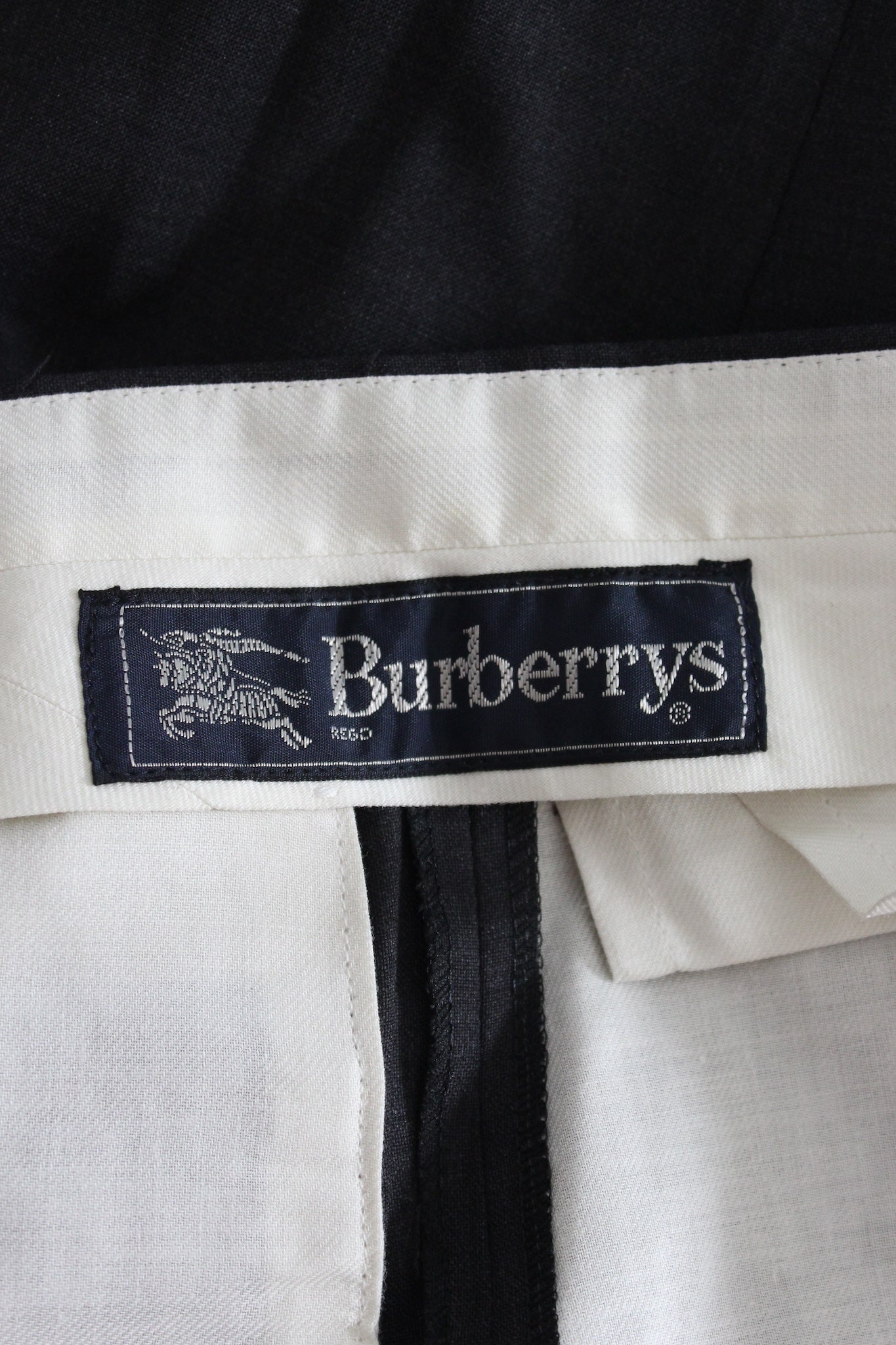 Burberry Pantalone Classico Grigio Vintage Anni 90