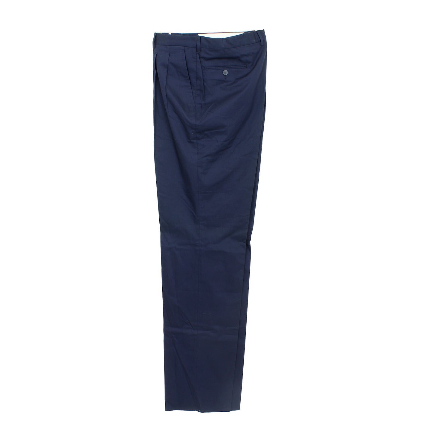 Burberry Blue Cotton Trousers Vintage 90s