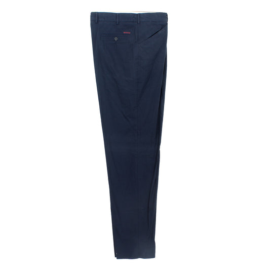 Burberry Blue Cotton Trousers Vintage 1990s