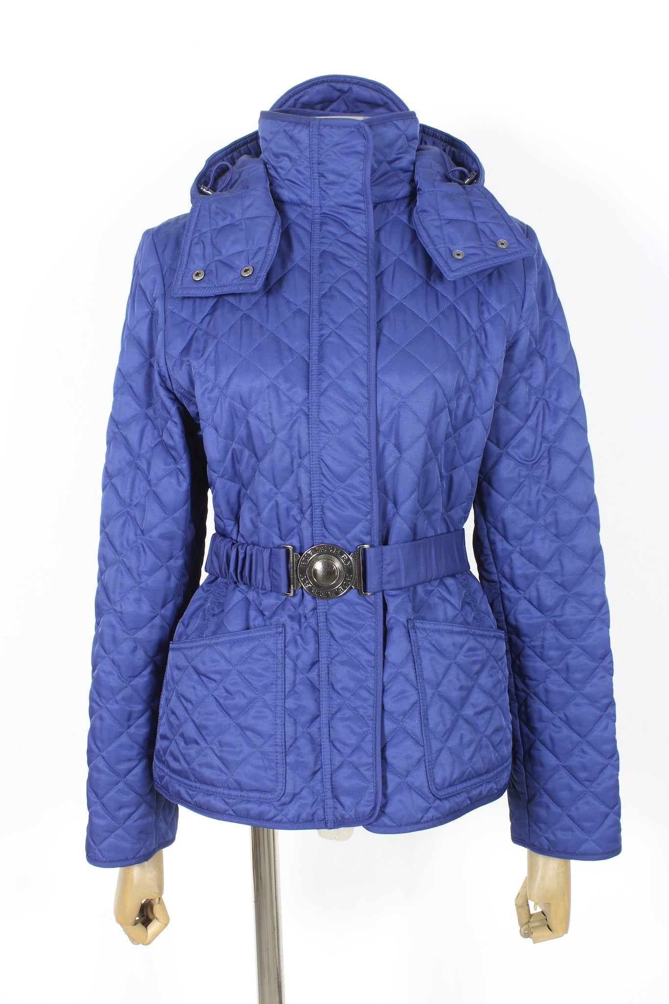 Burberry Blue Quilted Jacket 2000s