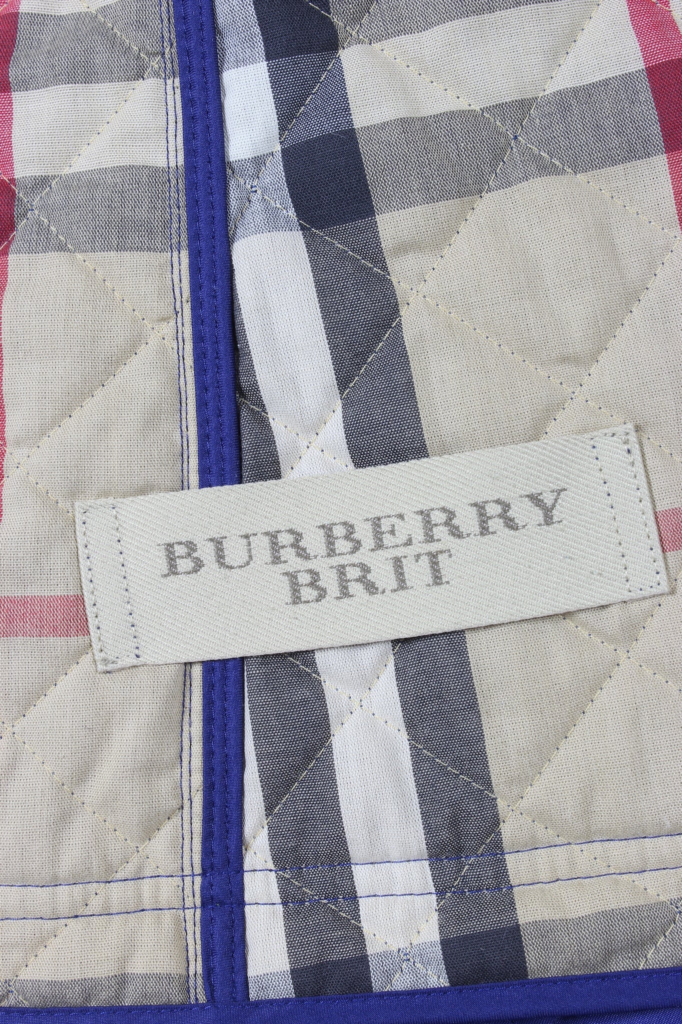 Burberry Blue Quilted Jacket 2000s