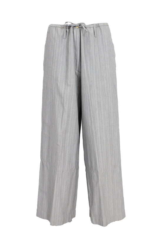 Dries Van Noten Gray Cotton Cargo Trousers 2000s
