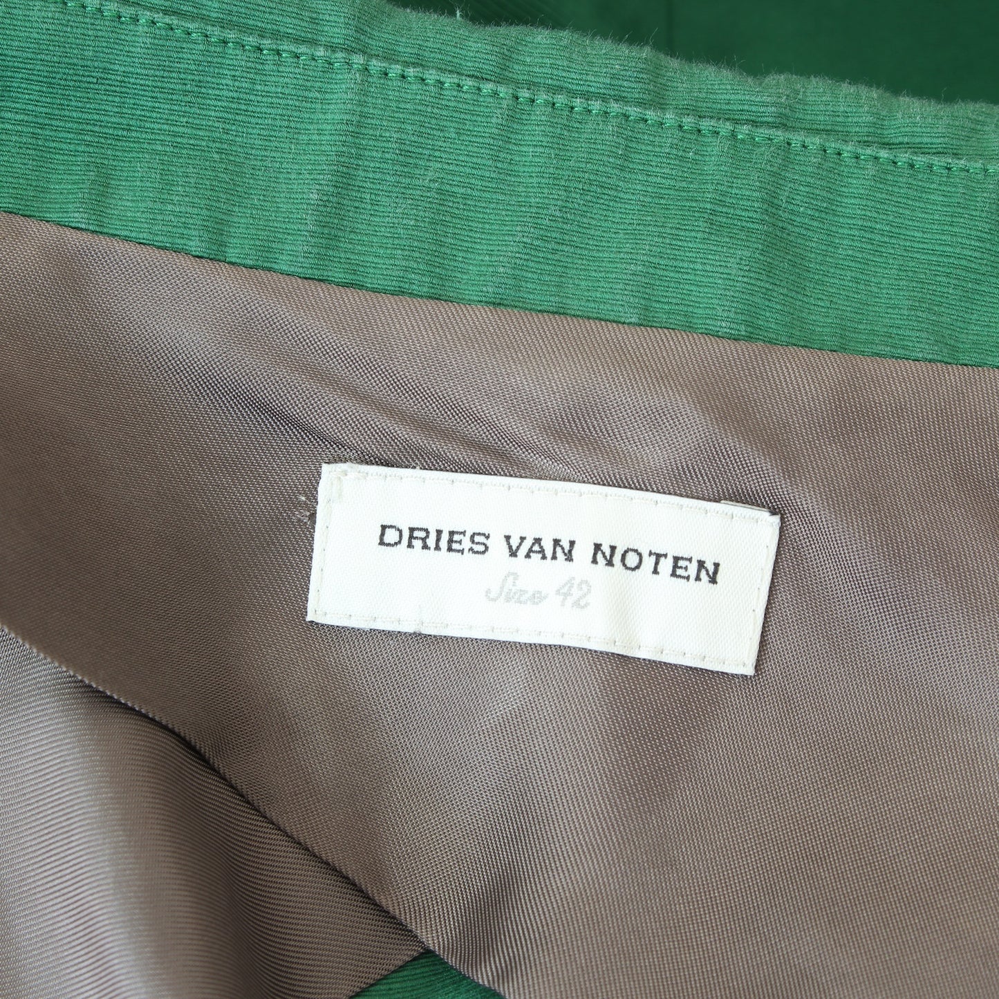 Dries Van Noten Green Linen Sequins Blazer 2000s