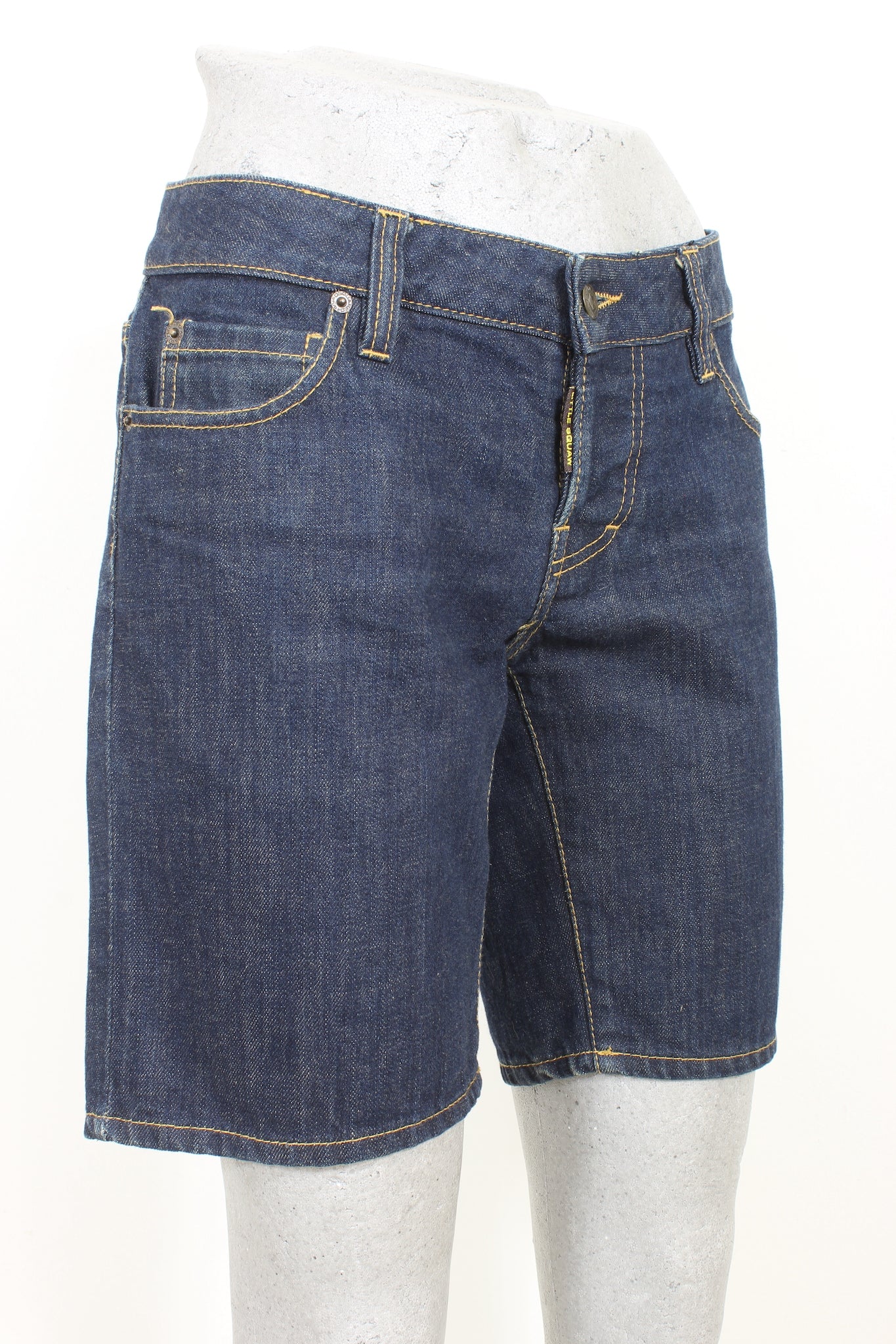 Dsquared Blue Cotton Short Denim Trousers 2000s