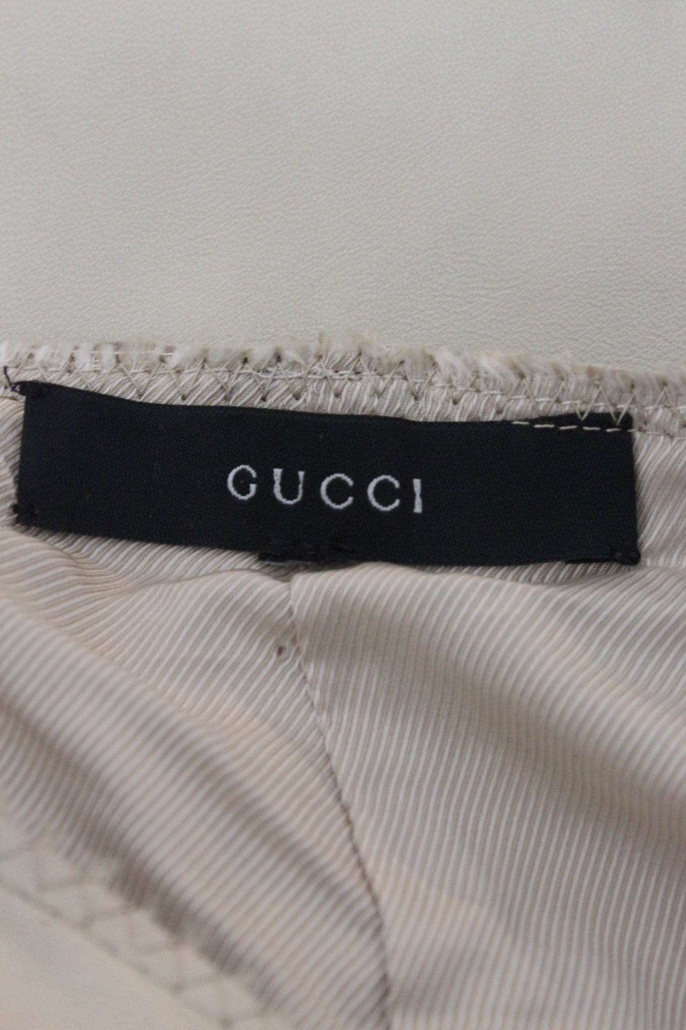 Gucci Pantaloni Vintage Pelle di Pitone Beige Anni 90