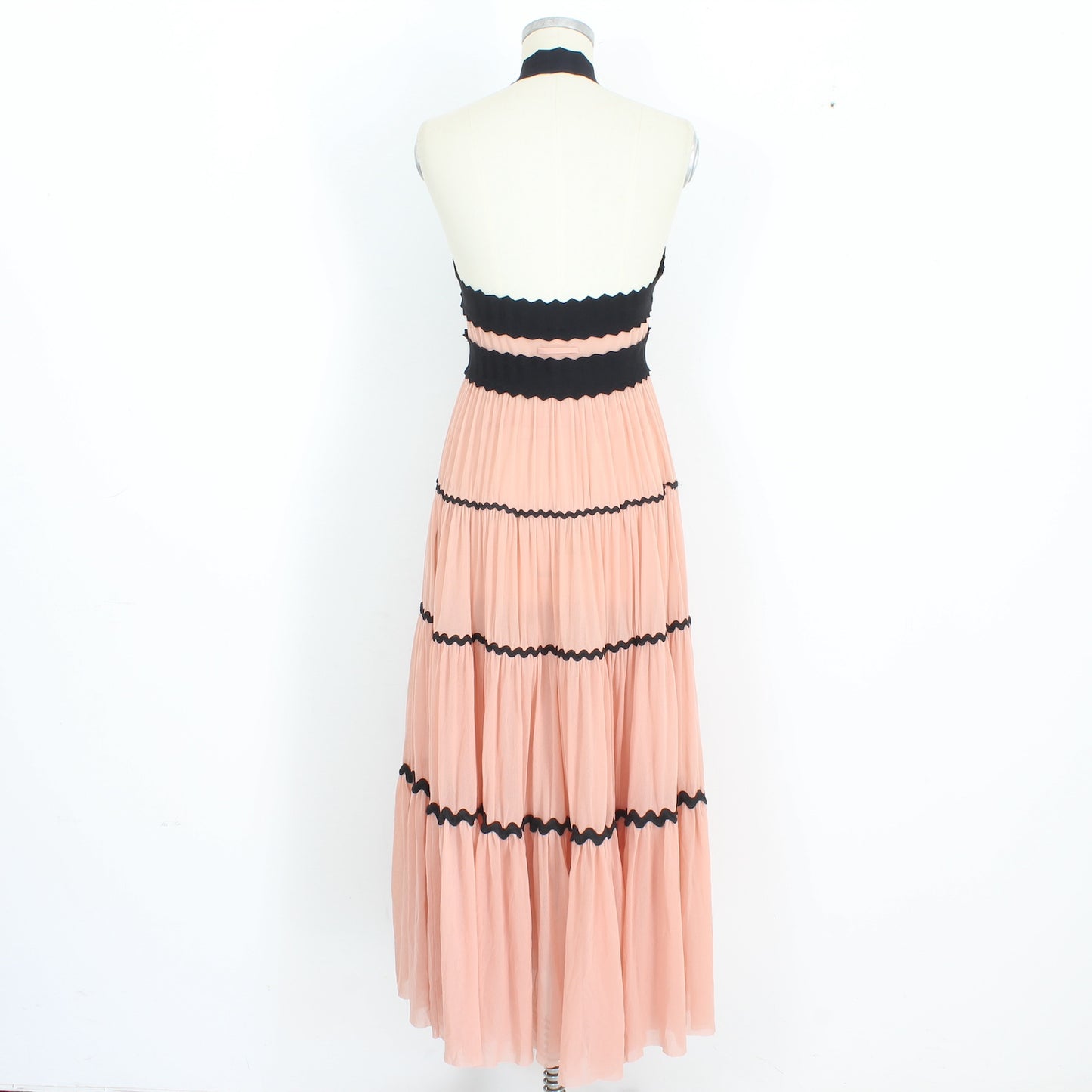 Jean Paul Gaultier Soleil Pink Fuzzi Long Dress 2000s