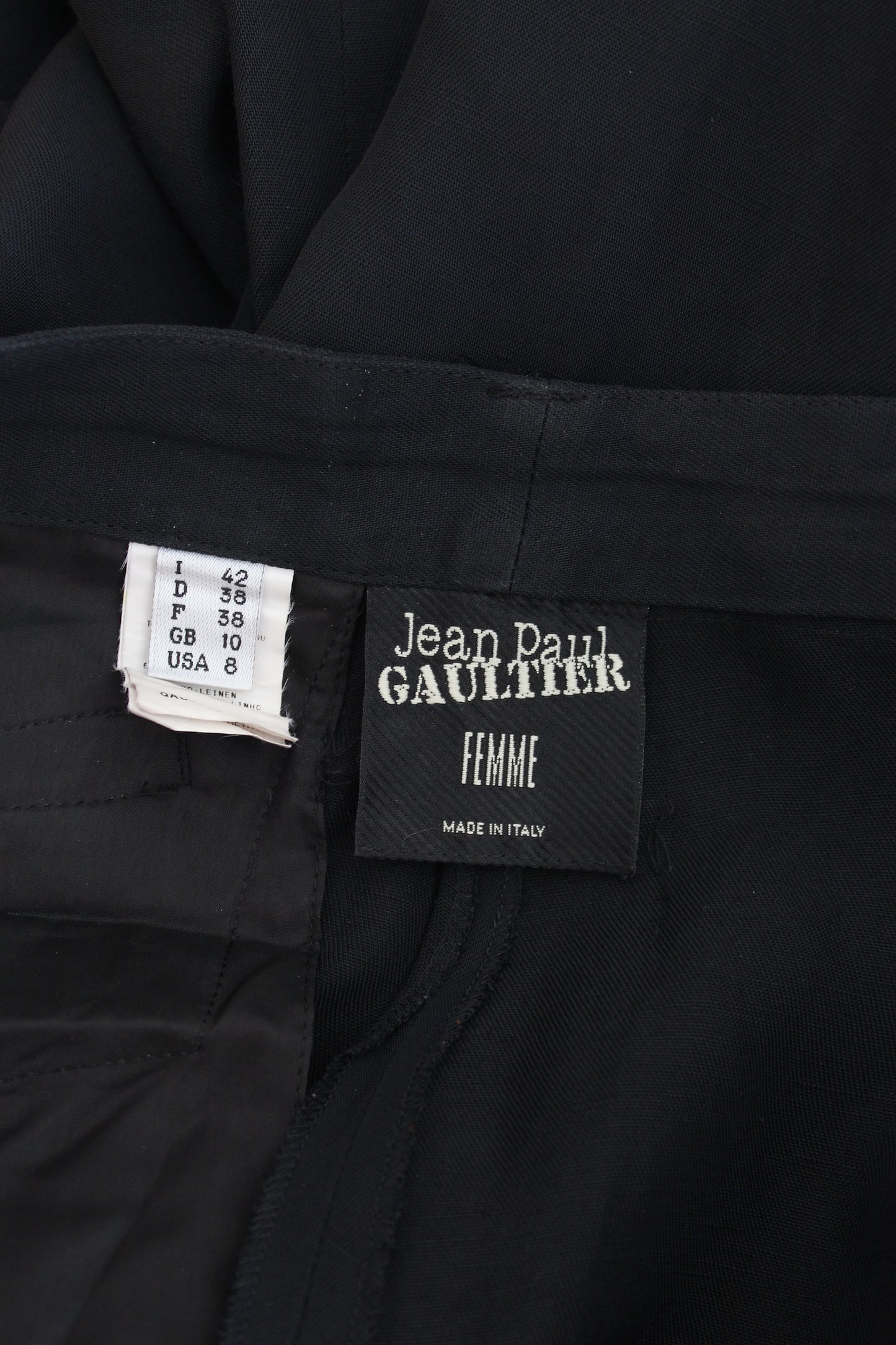 Jean Paul Gaultier Black Palazzo Trousers Vintage 90s