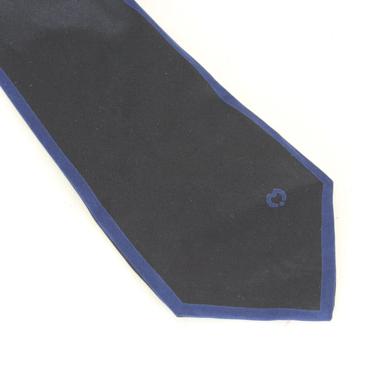 Mila Schon Silk Blue Classic Tie Vintage 1980s