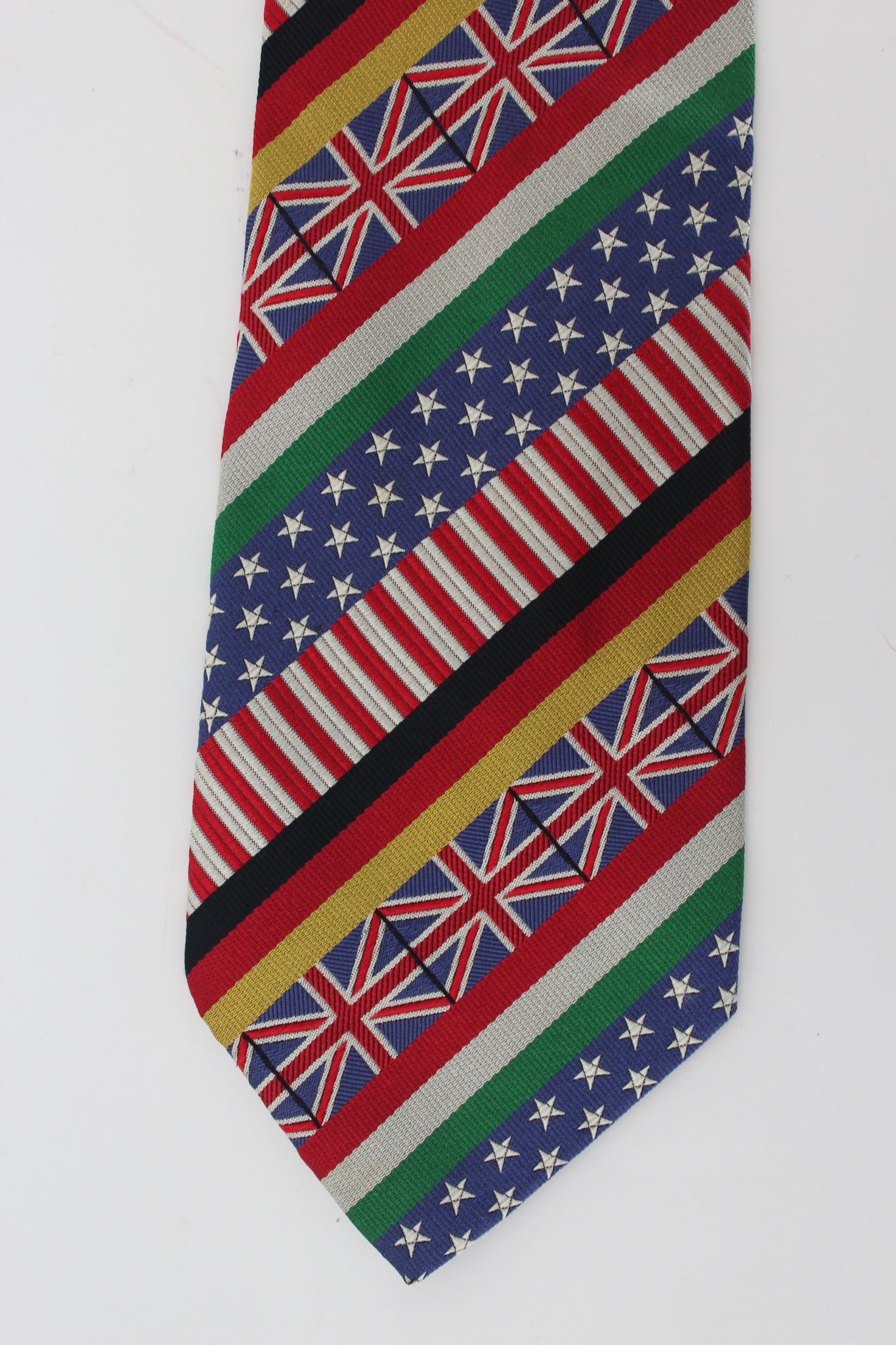Moschino Iconic Flag Tie Vintage 90s