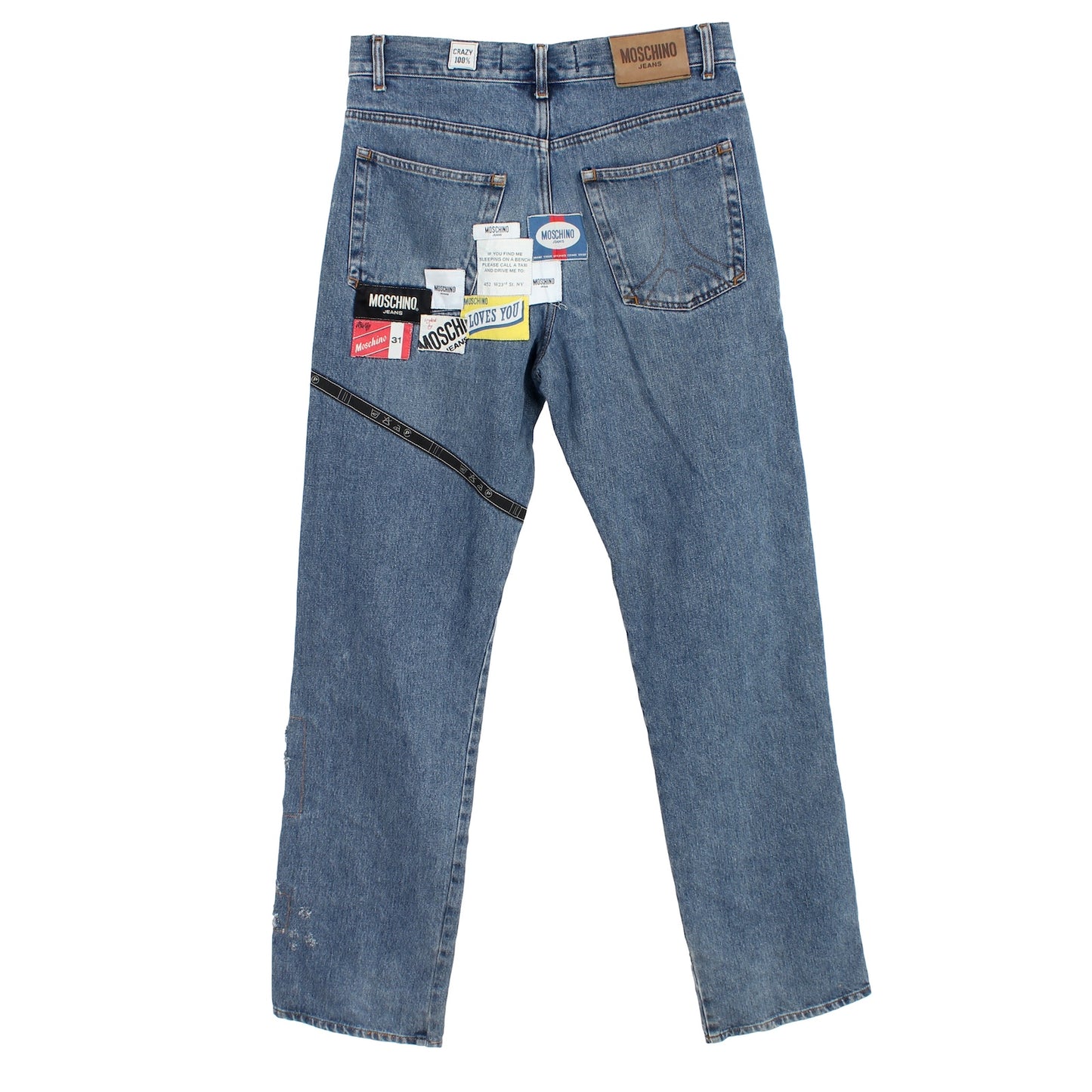 Moschino Jeans Patchwork Blu Anni 2000