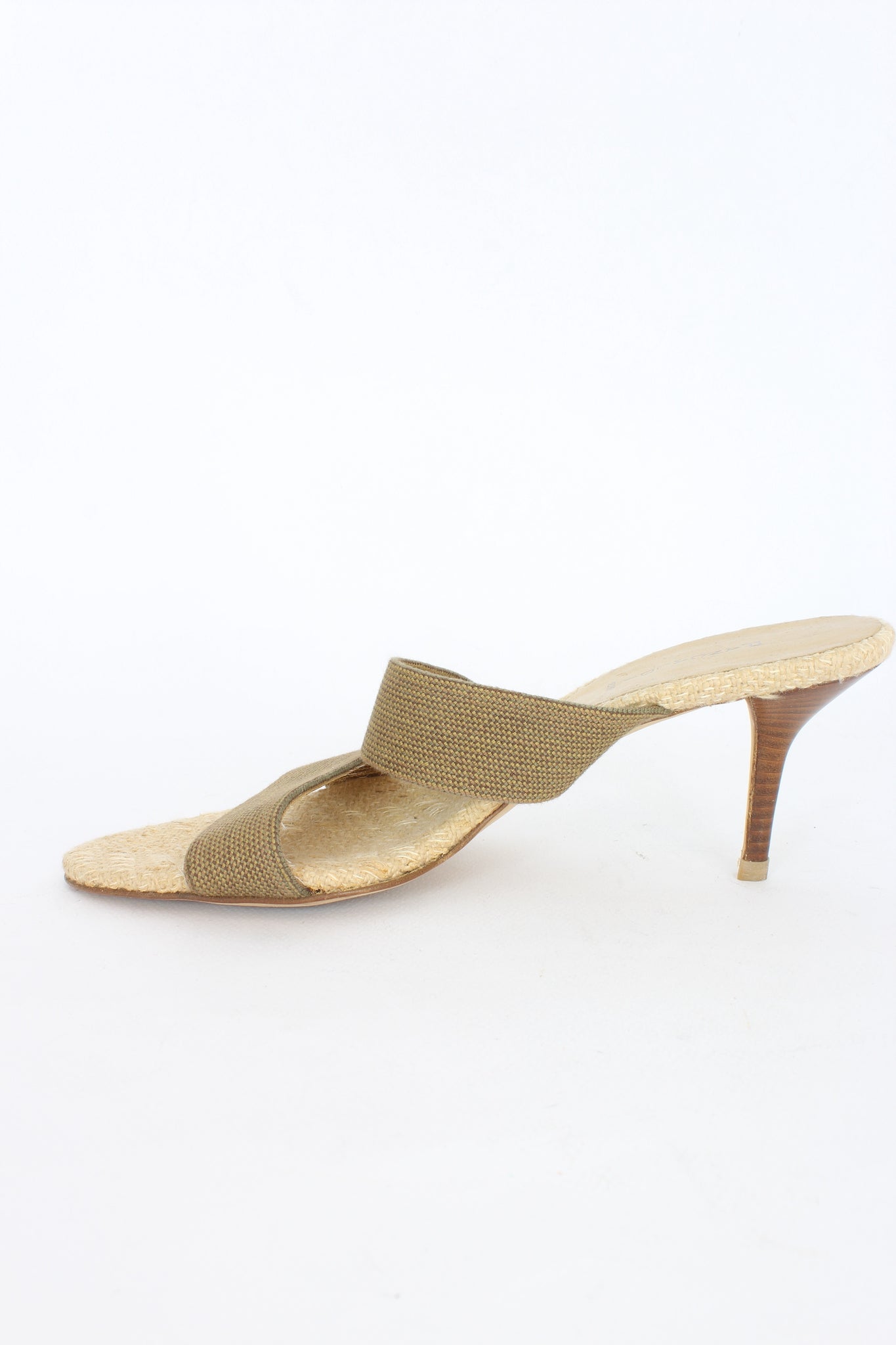 Pancaldi Scarpe Sandalo Pelle Beige Vintage Anni 90