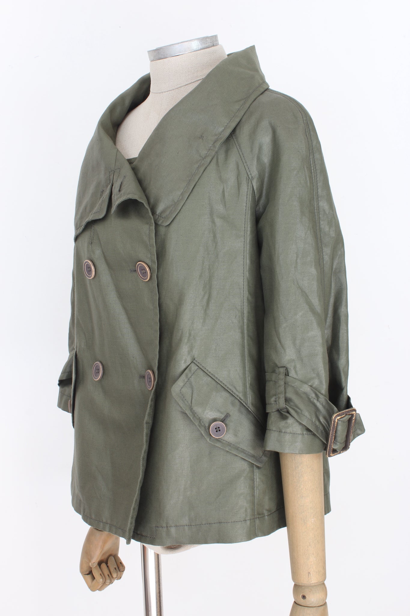 Siviglia Green Cotton Short Jacket 2000s