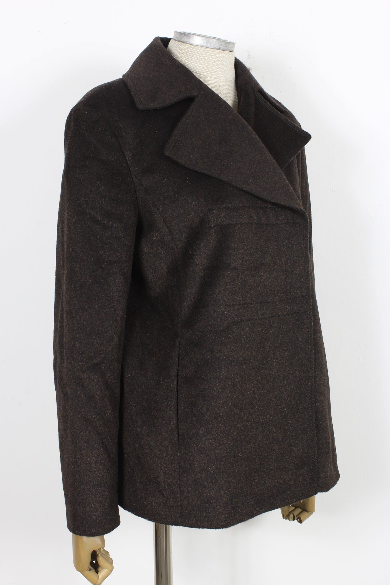 Strenesse Brown Mohair Coat 2000s