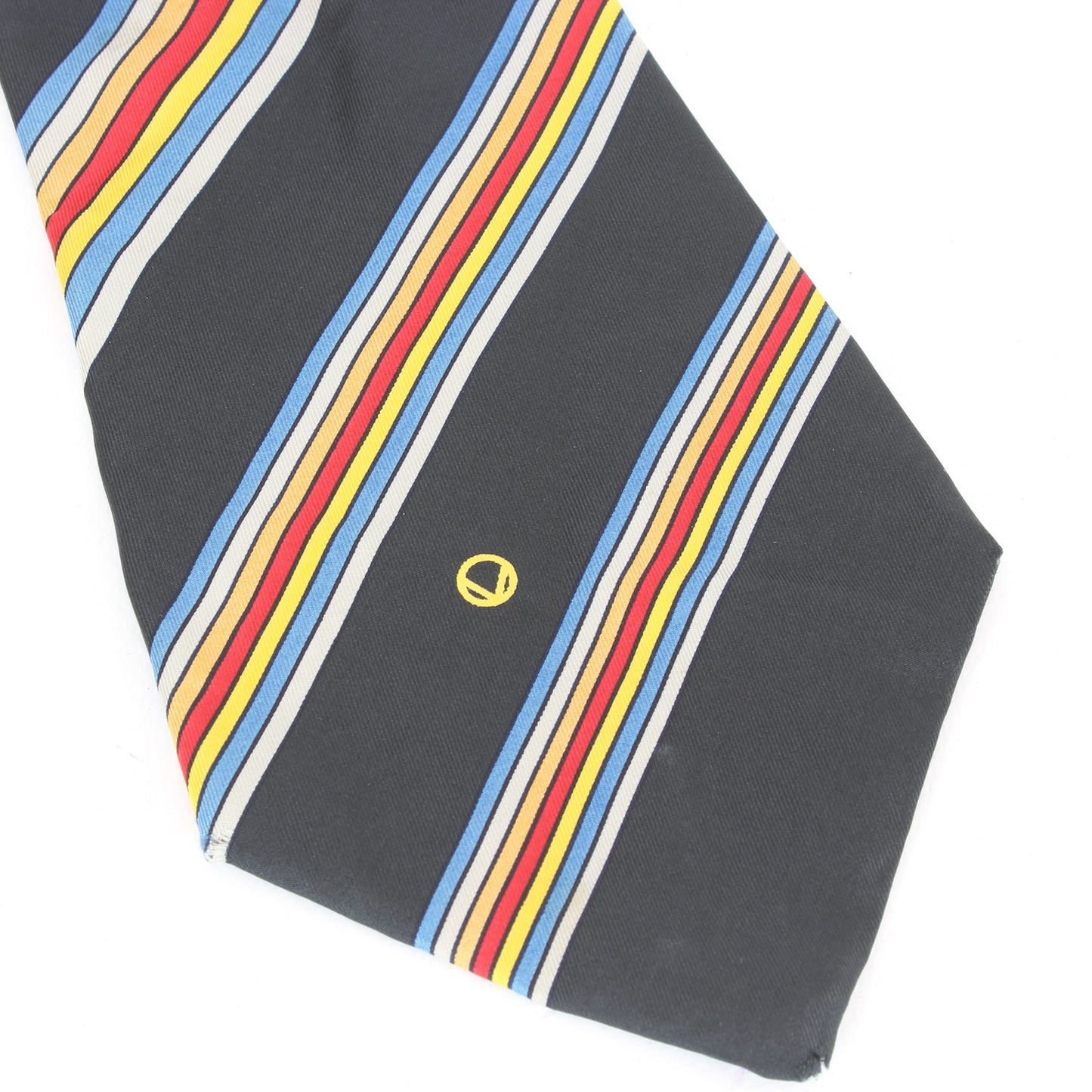 Valentino Black Red Silk Pinstripe Tie Vintage 1990s