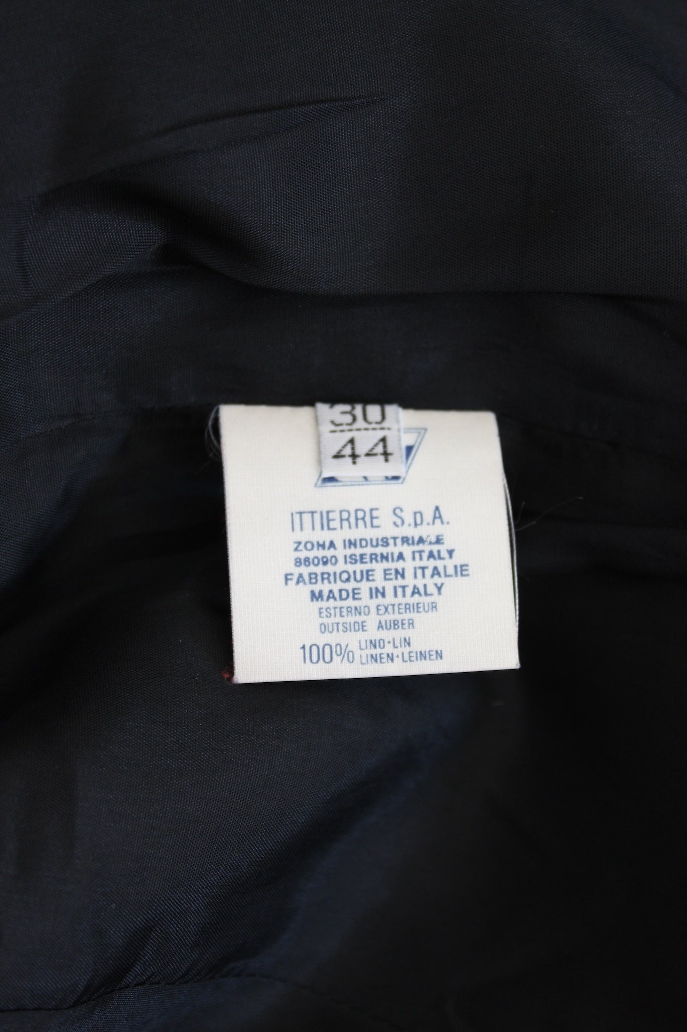 Versace Black Linen Short Blazer Vintage 90s