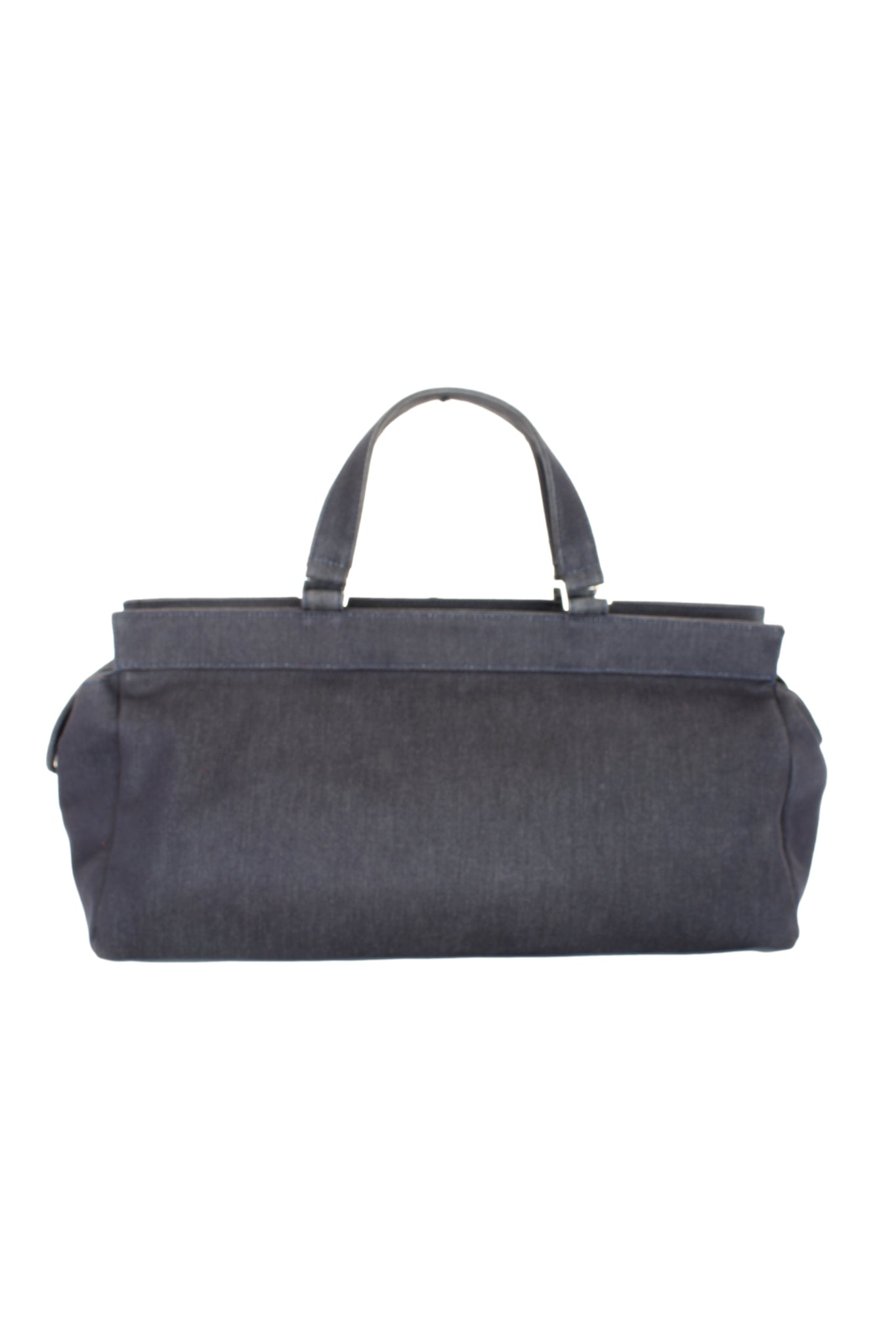 Versace Blue Denim Baguette Bag 2000s