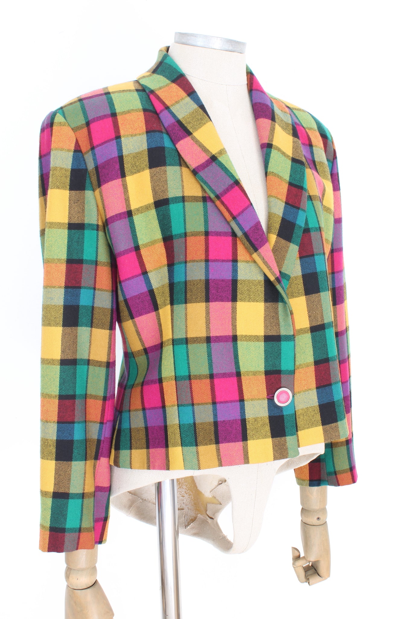 Versace Checked Wool Jacket