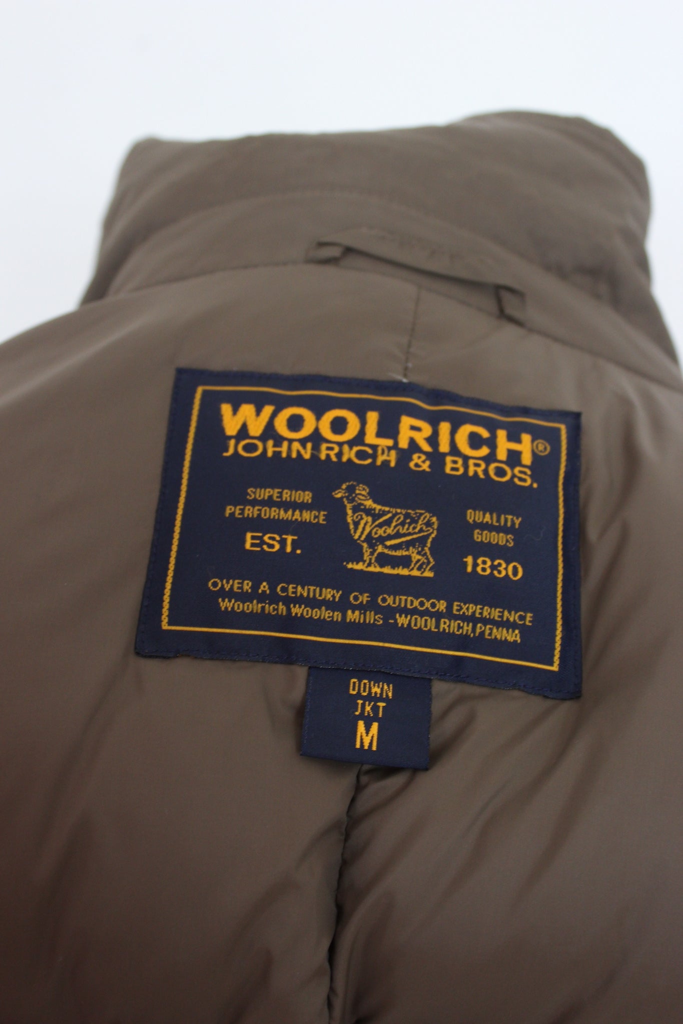 Woolrich Brown Goose Down Jacket 2000s