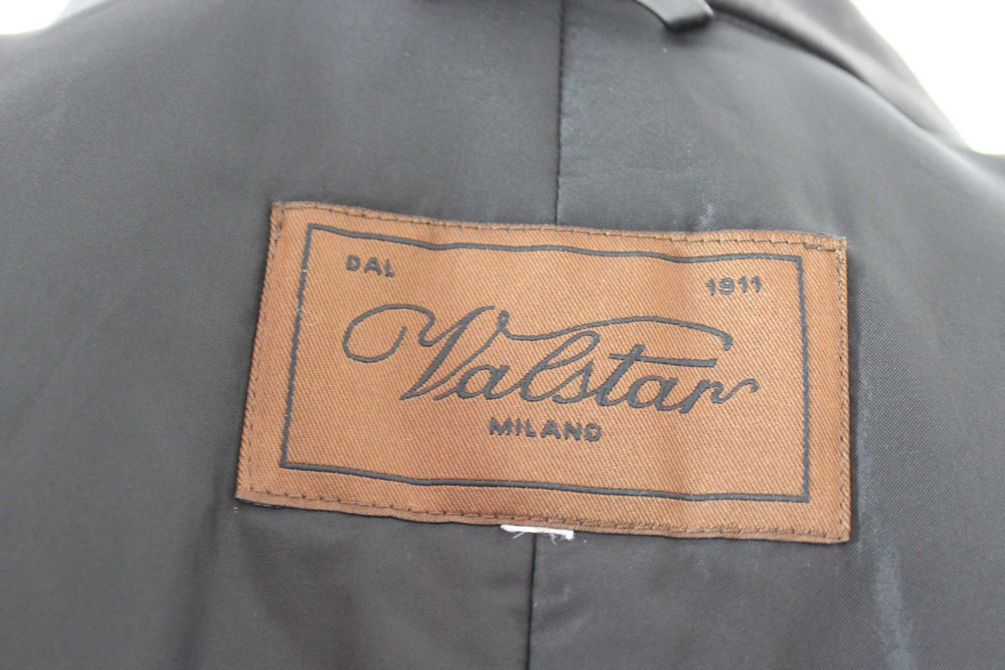 Valstar Milano Cappotto Vintage Impermeabile Lana Grigio