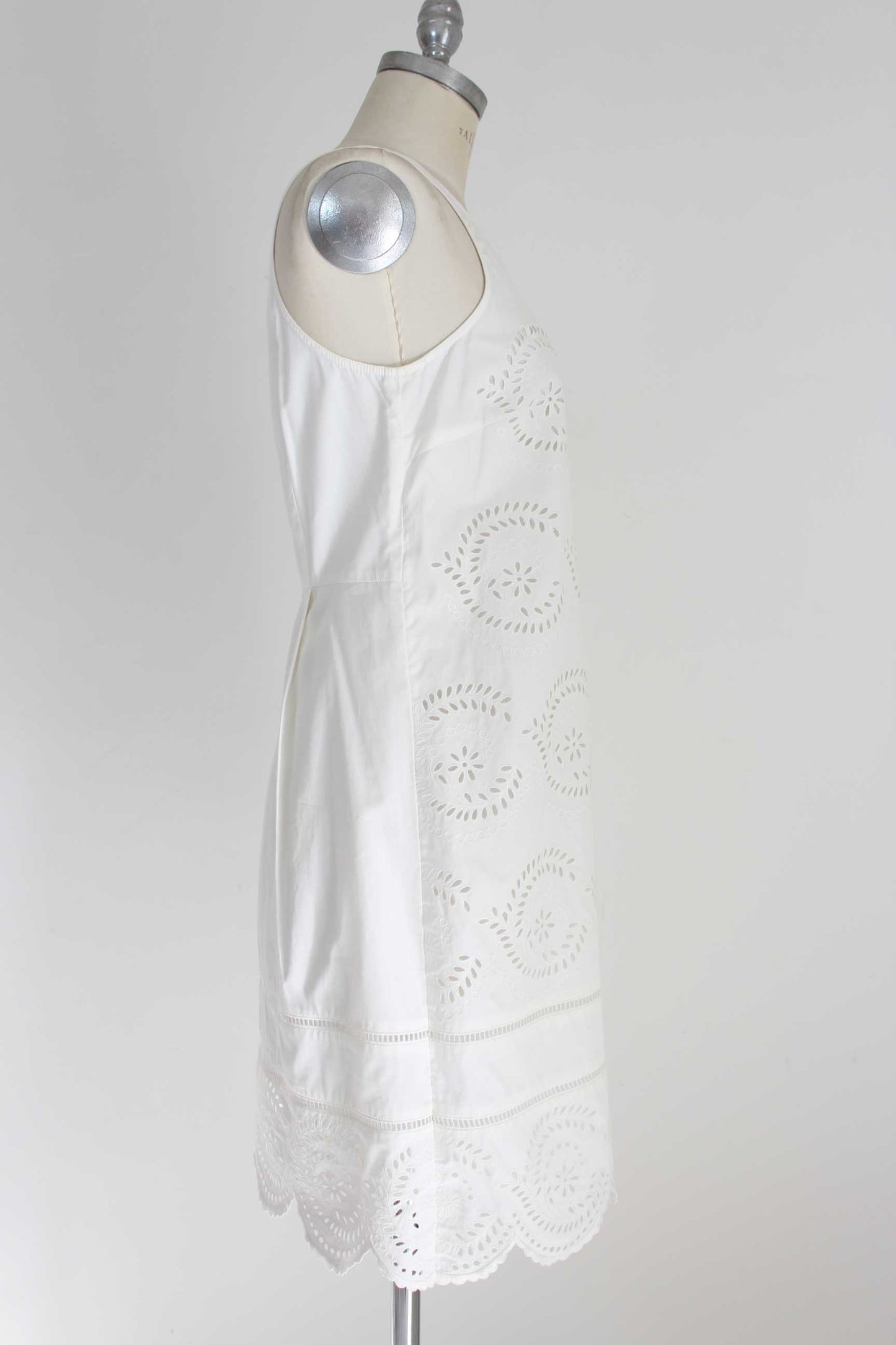 Marc Jacobs White Cotton Lace Dress