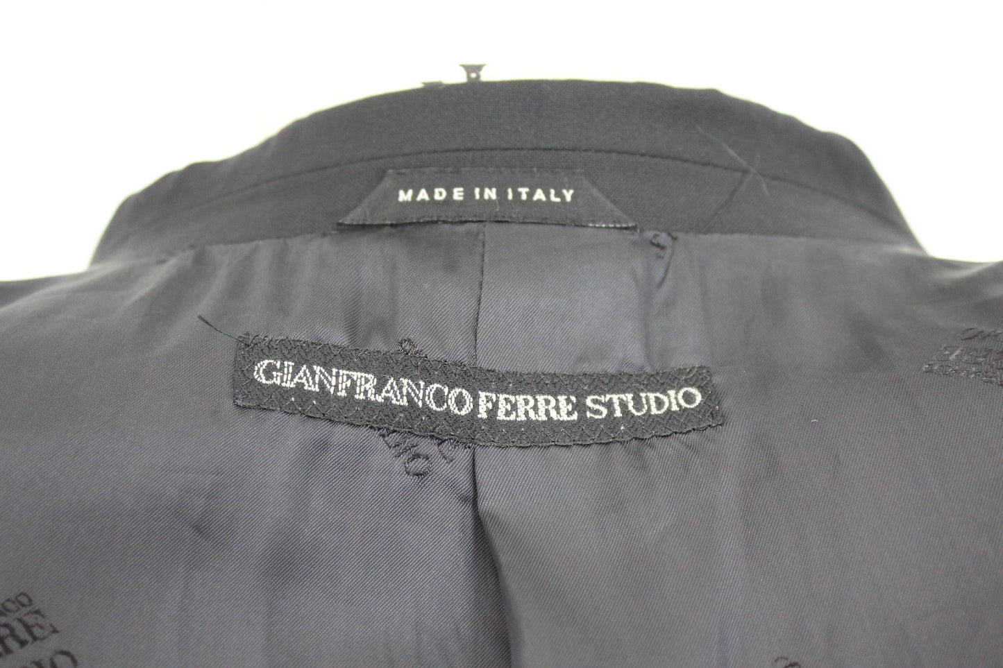 Gianfranco Ferre Vintage Blue Wool Oversize Jacket