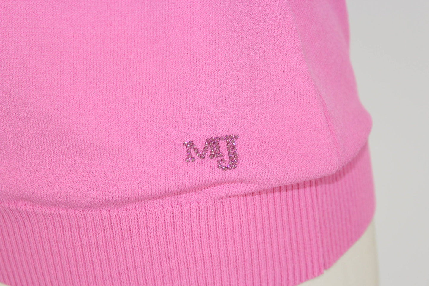 Gai Mattiolo Vintage Pink Beaded Evening Top Shirt