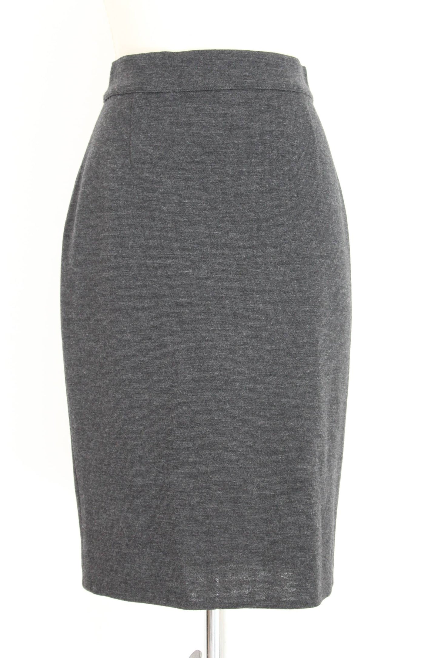 Gai Mattiolo Vintage Gray Wool Casual Suit Skirt