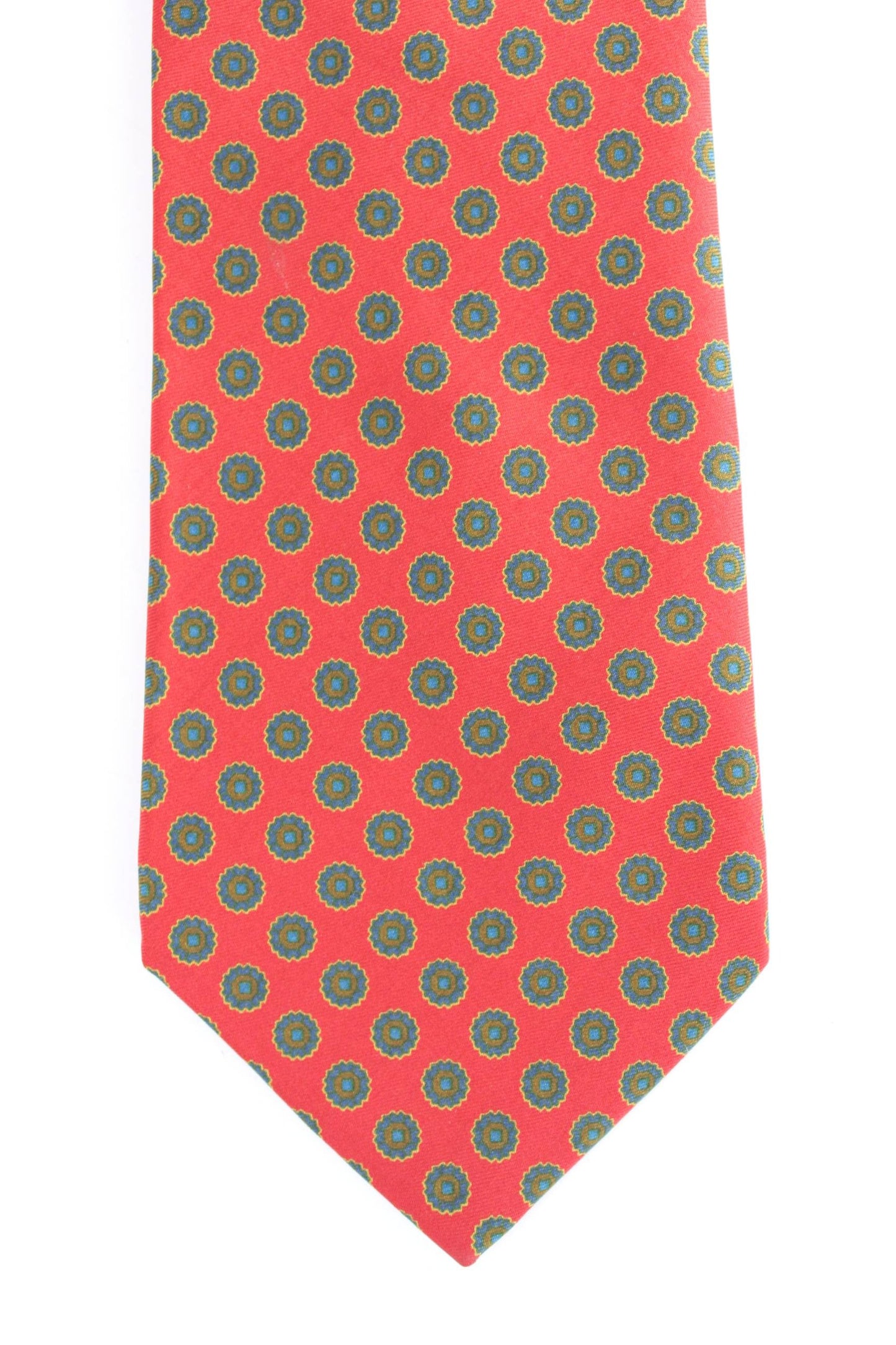 Etro Vintage Silk Red Polka Dot Tie