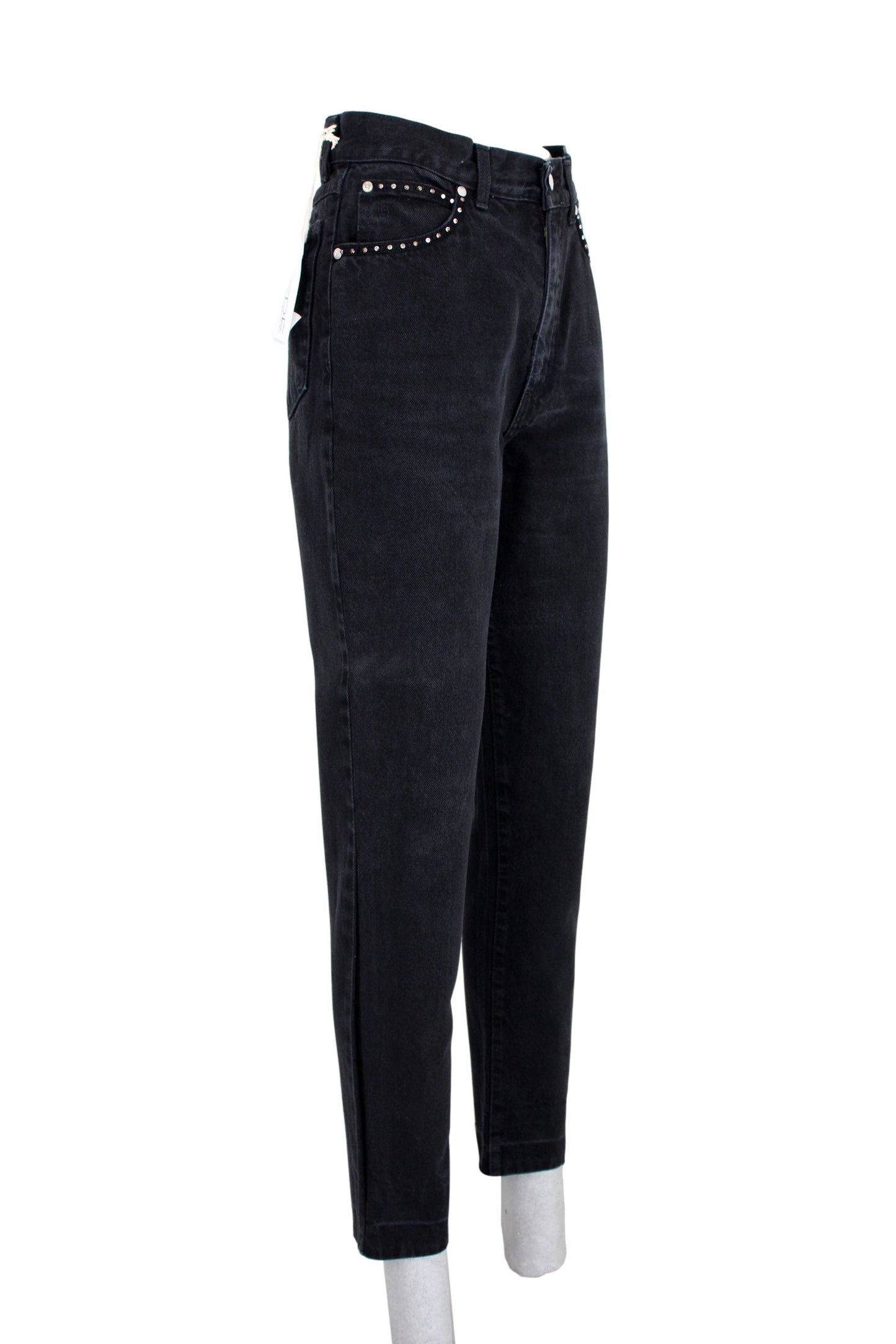 Laura Biagiotti Vintage Cotton Black Denim Pants