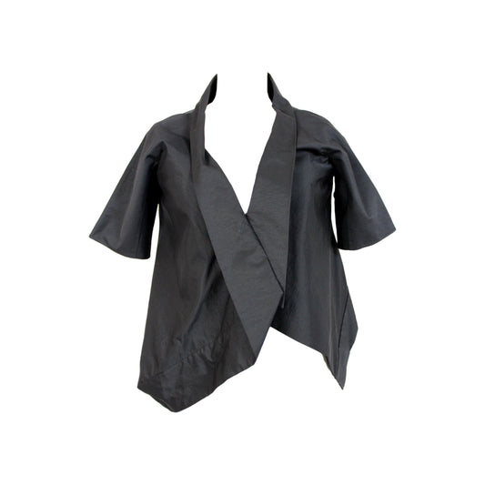 Akira Black Silk Bolero Jacket