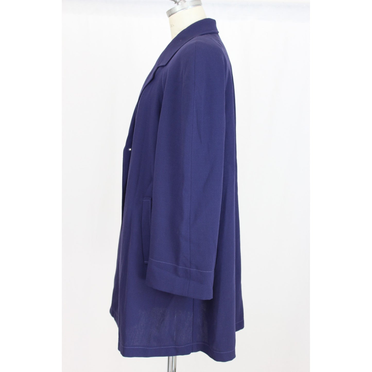 Laura Biagiotti Vintage Purple Cotton Coat