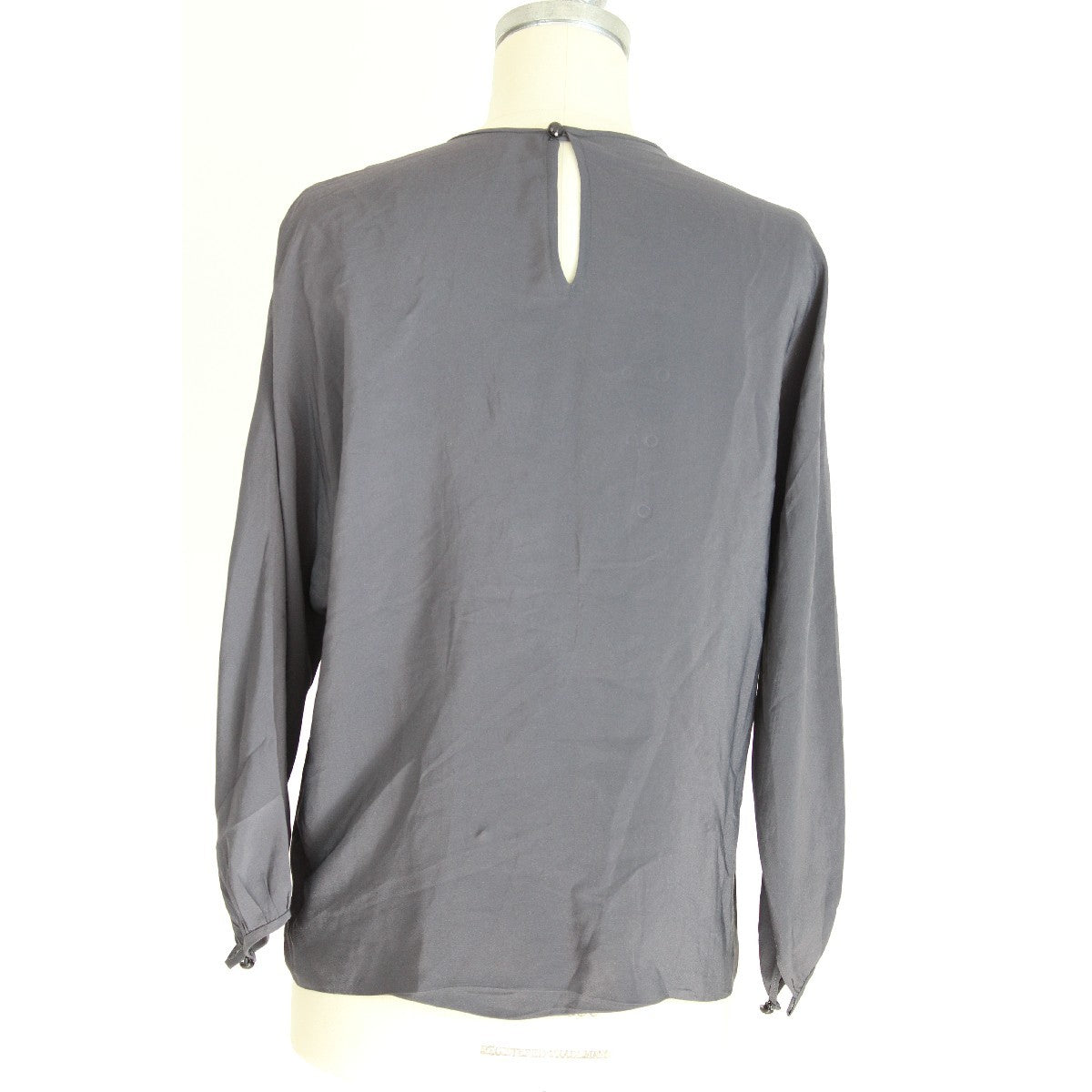 Mimmina Gray Vintage Silk Blouse Shirt
