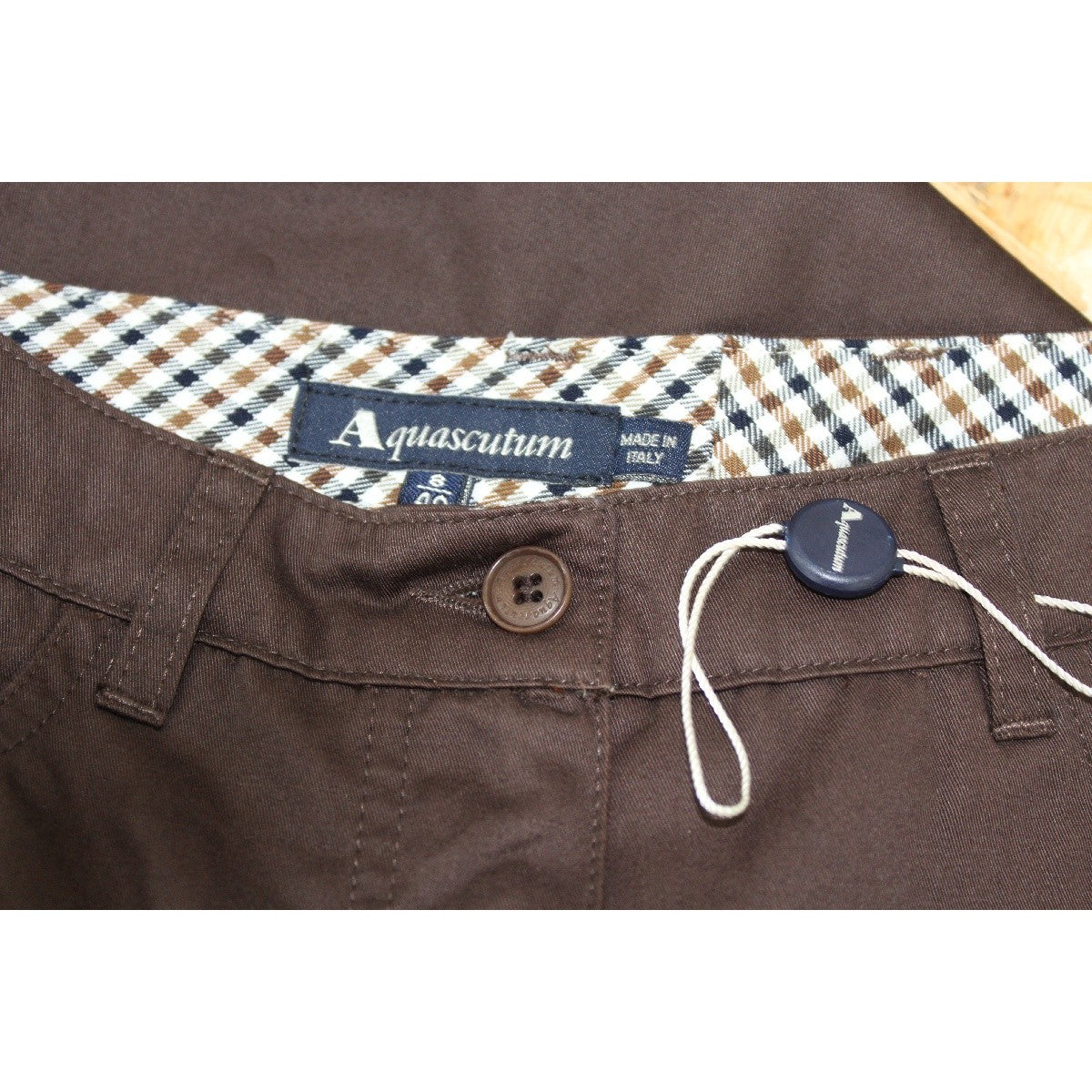 Trousers Vintage Classic Pants Cotton Brown | Dedè Couture