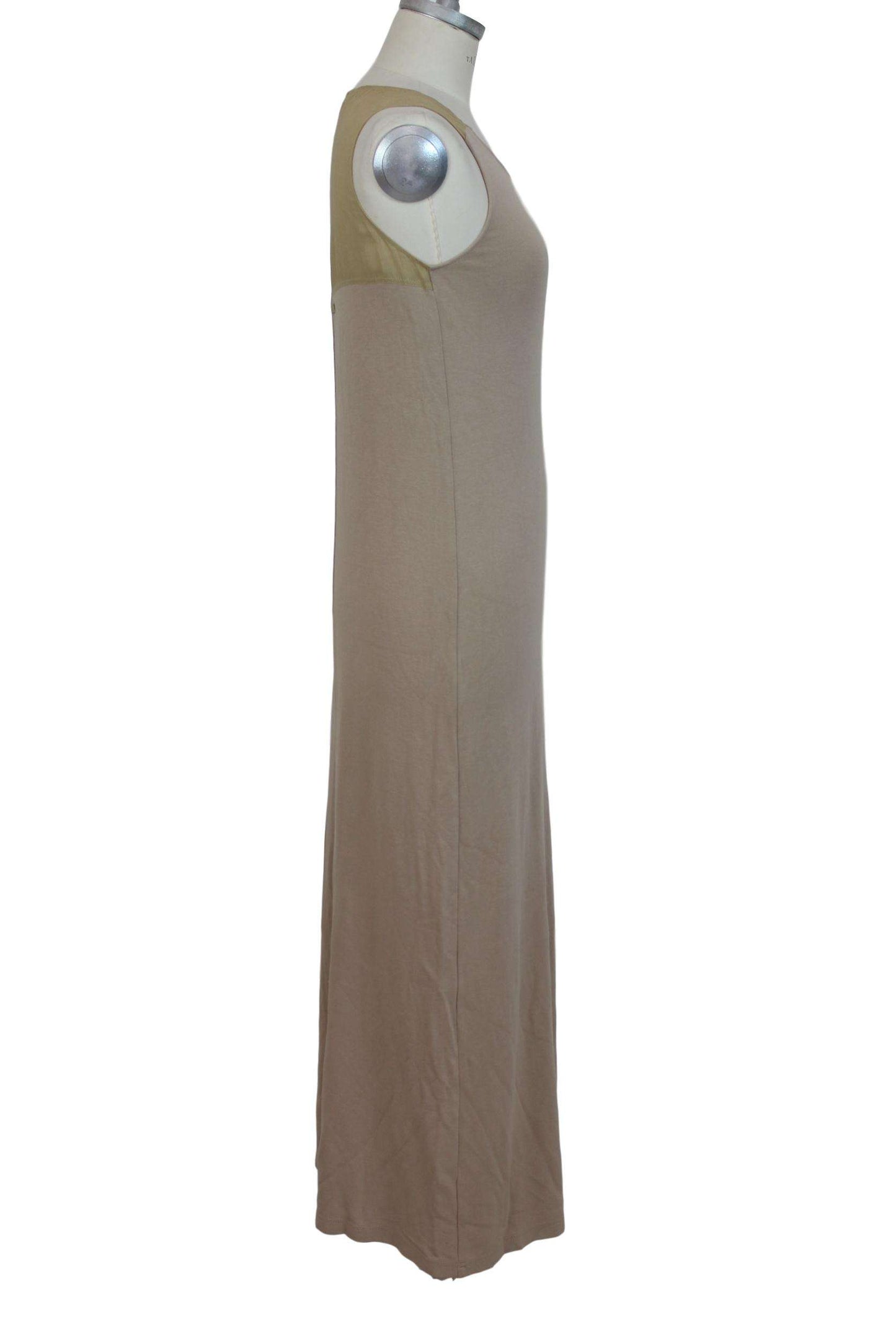 Trussardi Long Dress Beige Vintage Cotton