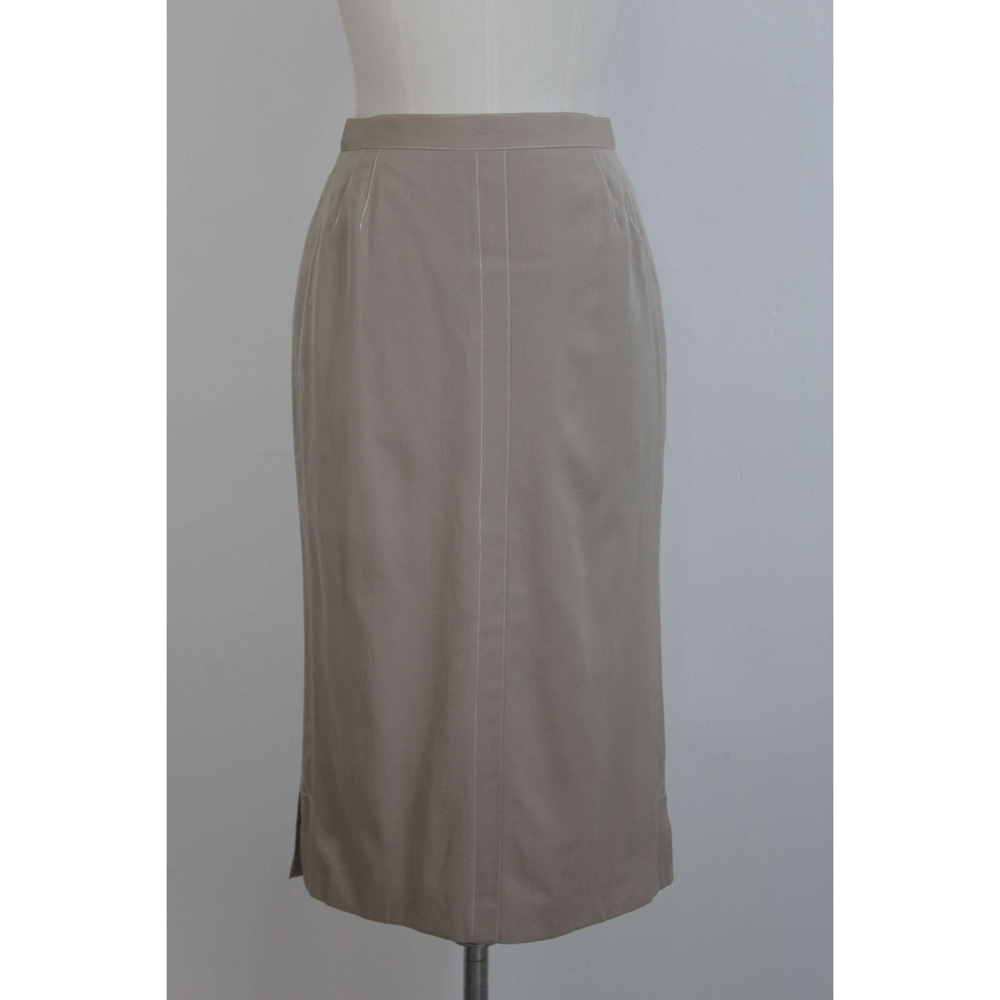 Escada Wool Gray Vintage Skirt  Dede Couture – Dedè Couture
