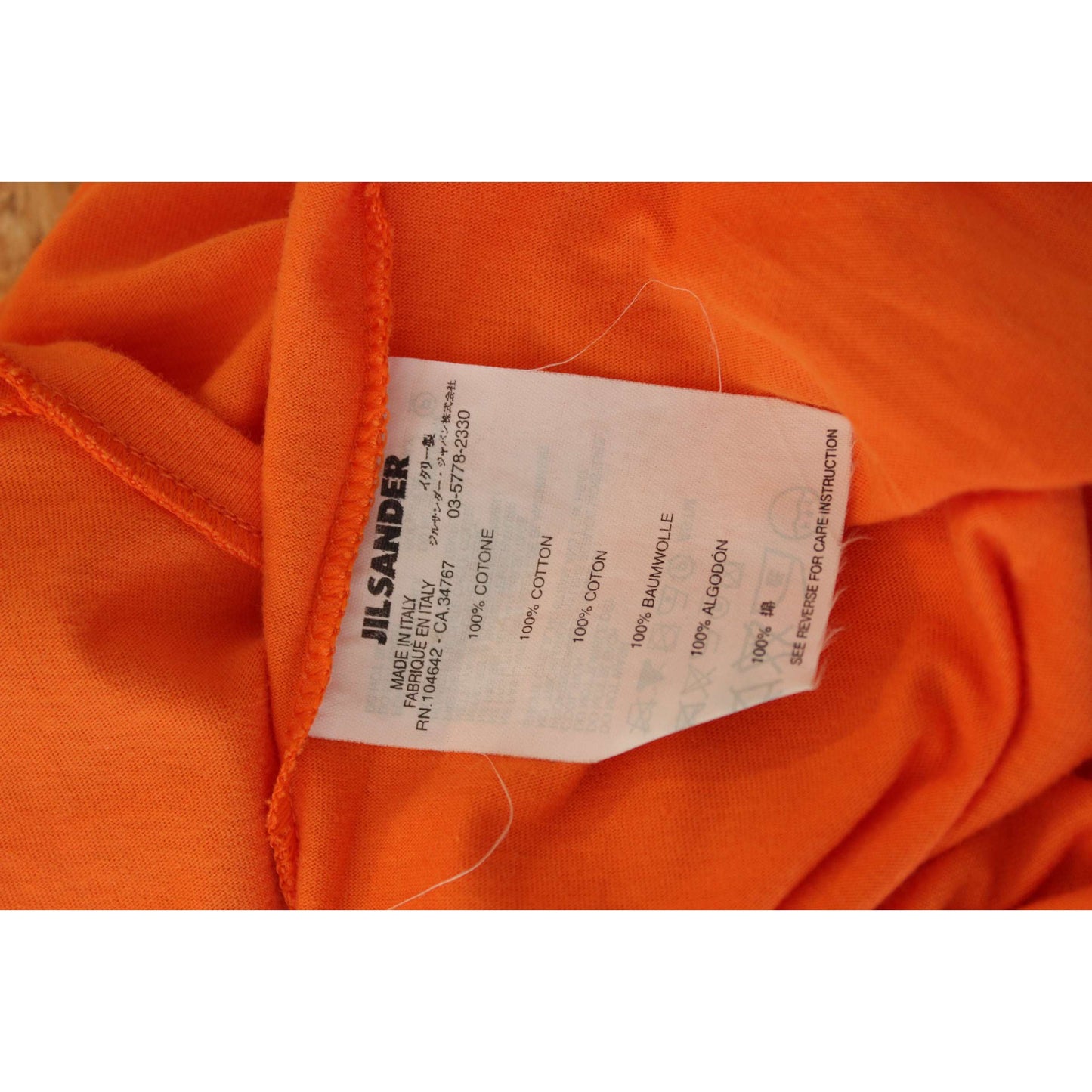 Jil Sander Vintage Orange Cotton Shirt