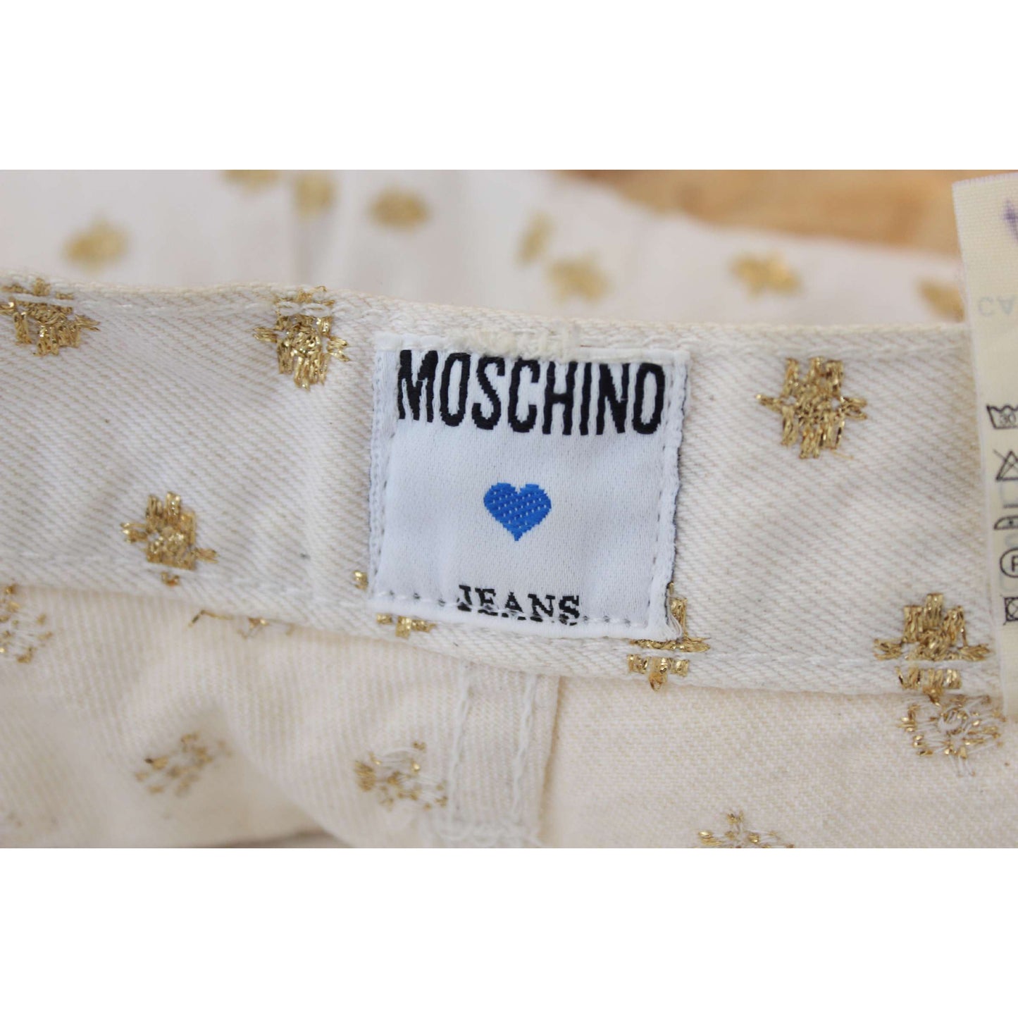Moschino Pantalone Cotone Vintage Bianco